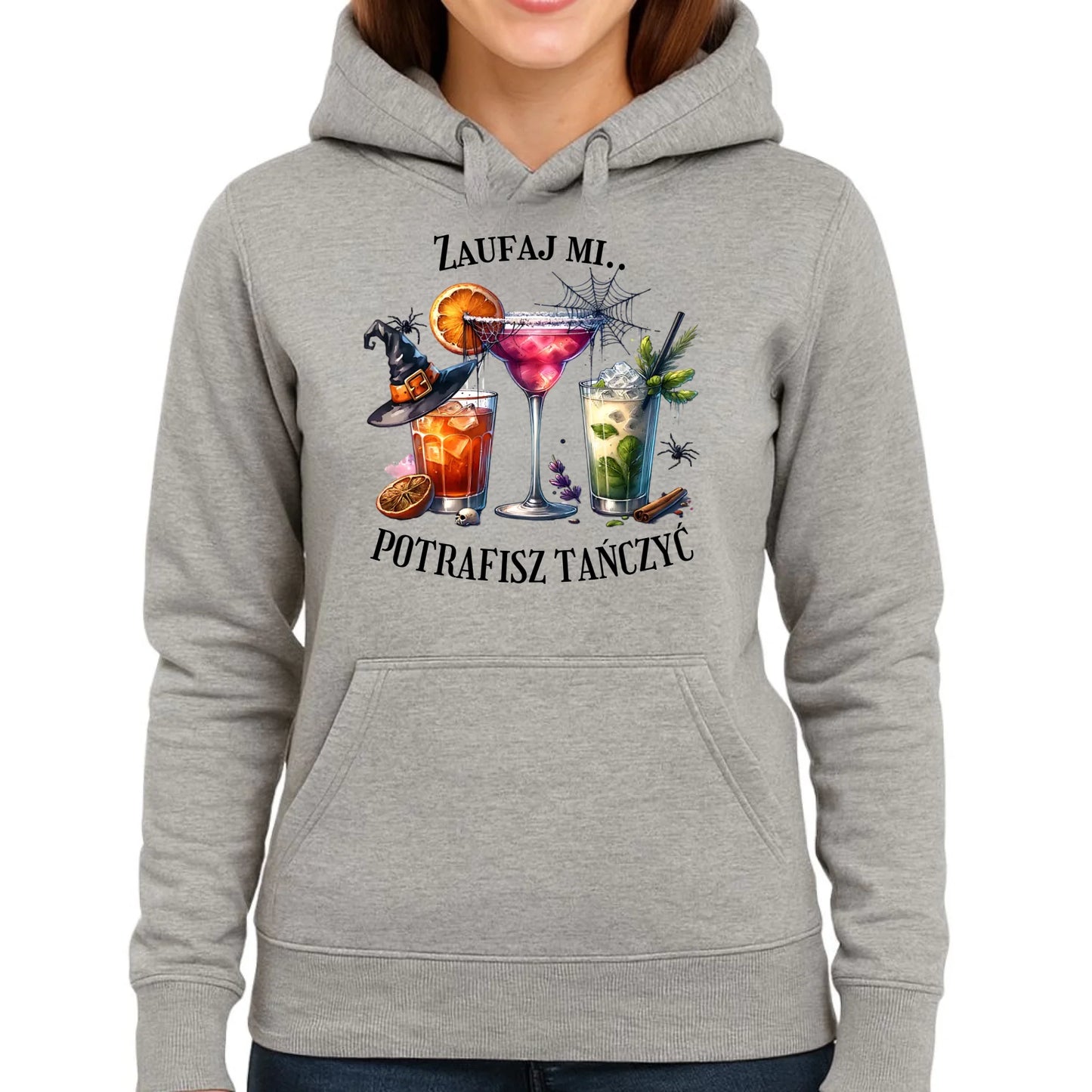 Bluza damska z kapturem na Halloween - Zaufaj mi potrafisz tańczyć HL26 - StoryCups.pl