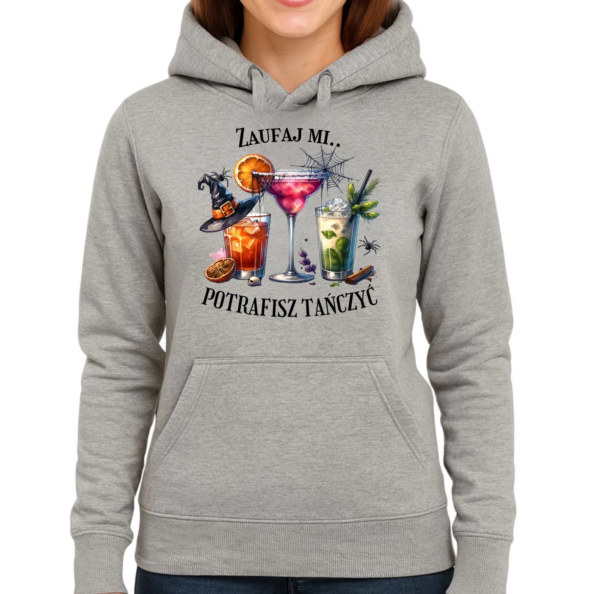 Bluza damska z kapturem na Halloween - Zaufaj mi potrafisz tańczyć HL26 - StoryCups.pl