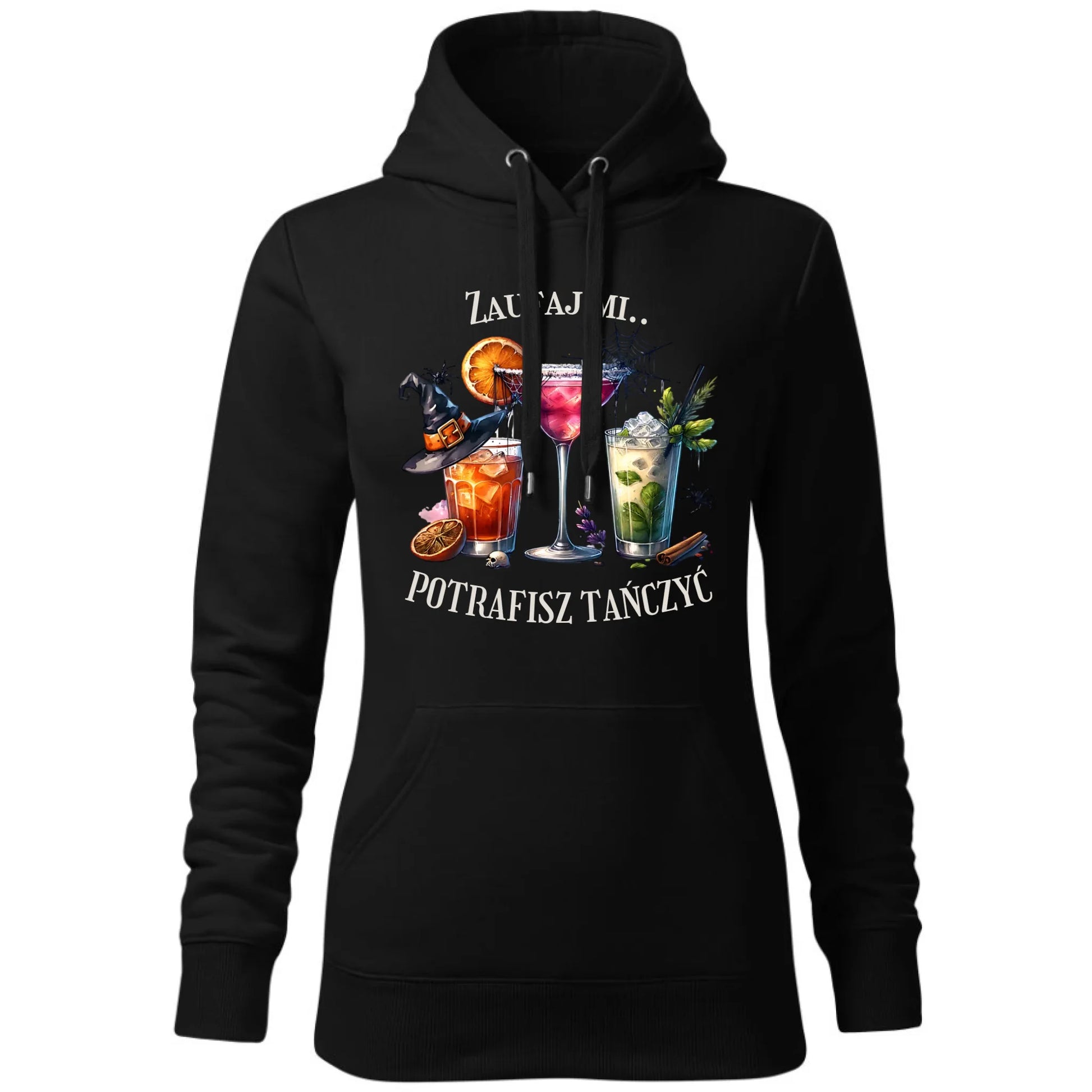 Bluza damska z kapturem na Halloween - Zaufaj mi potrafisz tańczyć HL26 - StoryCups.pl