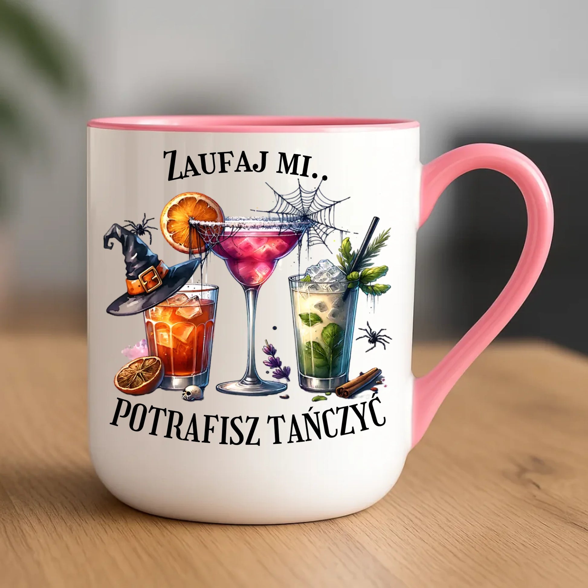 Kubek elegant na Halloween - Zaufaj mi potrafisz tańczyć HL26 - StoryCups.pl