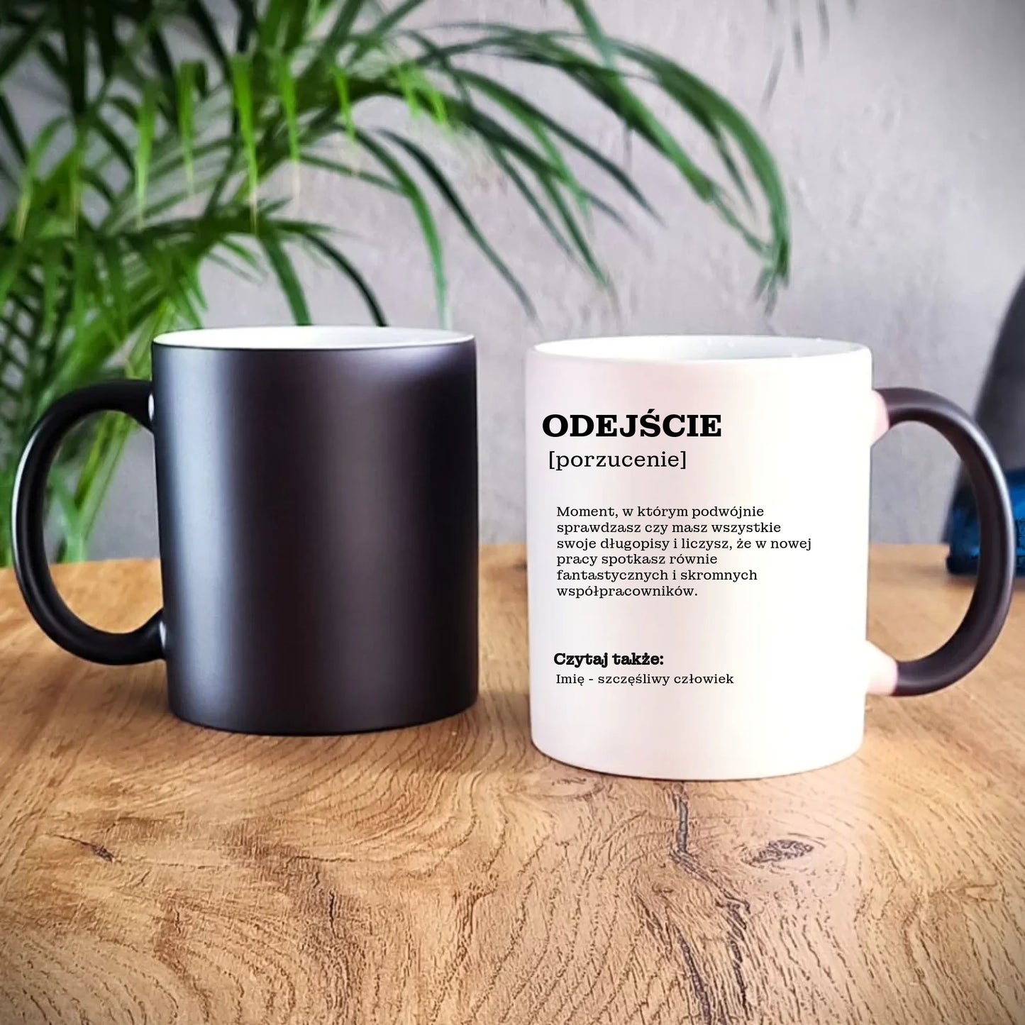 Kubek magiczny - Odejście z pracy [porzucenie] - personalizowany OP01 - StoryCups.pl
