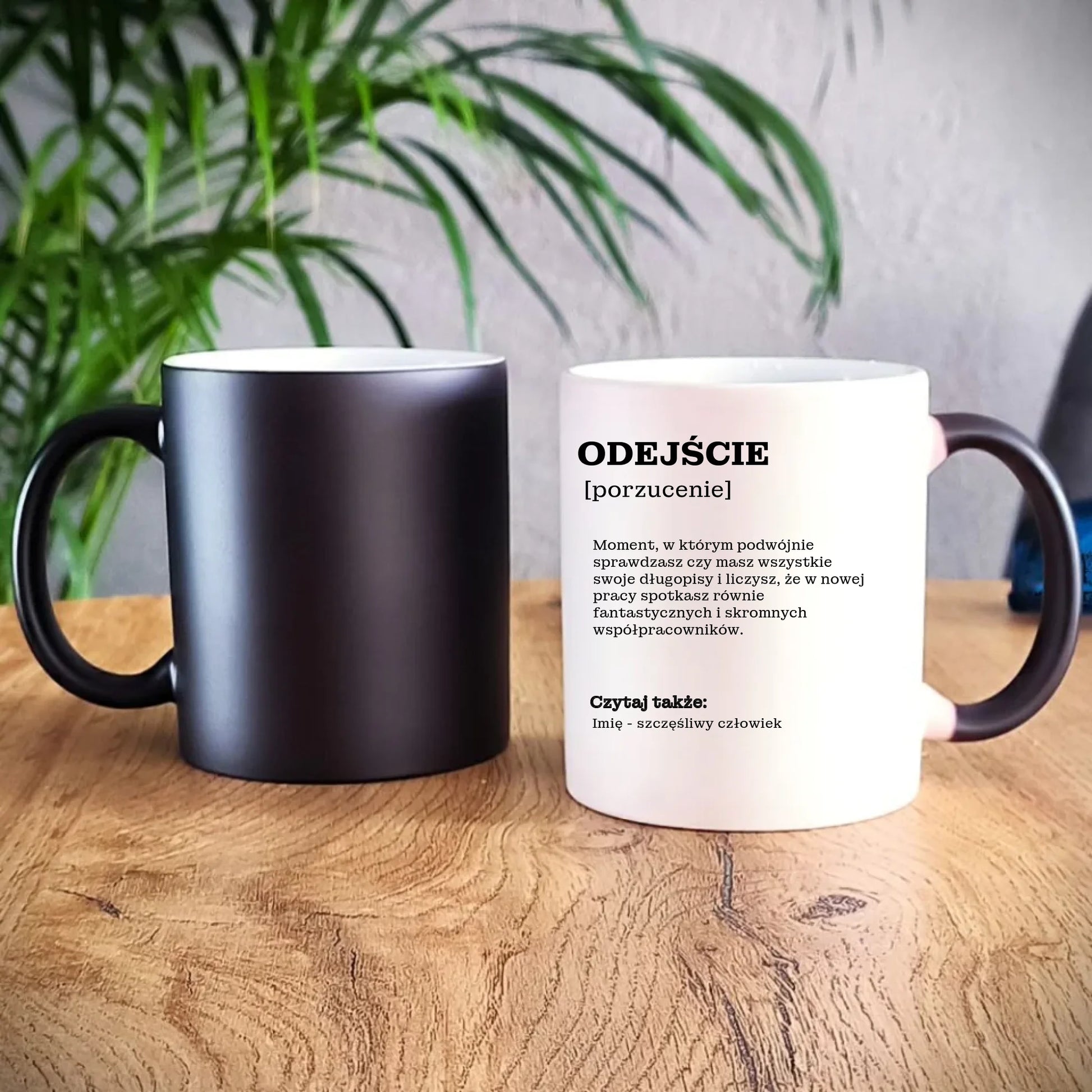 Kubek magiczny - Odejście z pracy [porzucenie] - personalizowany OP01 - StoryCups.pl