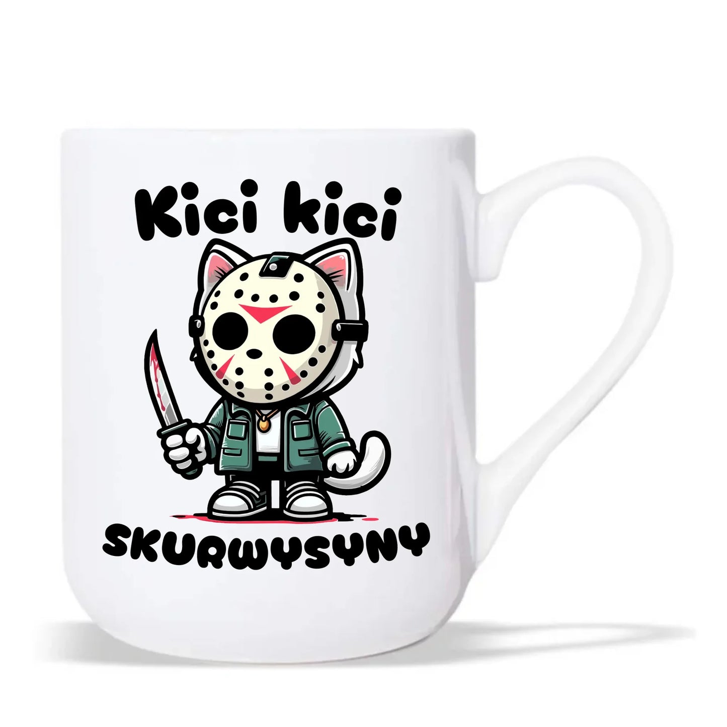 Kubek elegant na Halloween - Kici kici sk*rwysyny - bez cenzury HL28 - StoryCups.pl