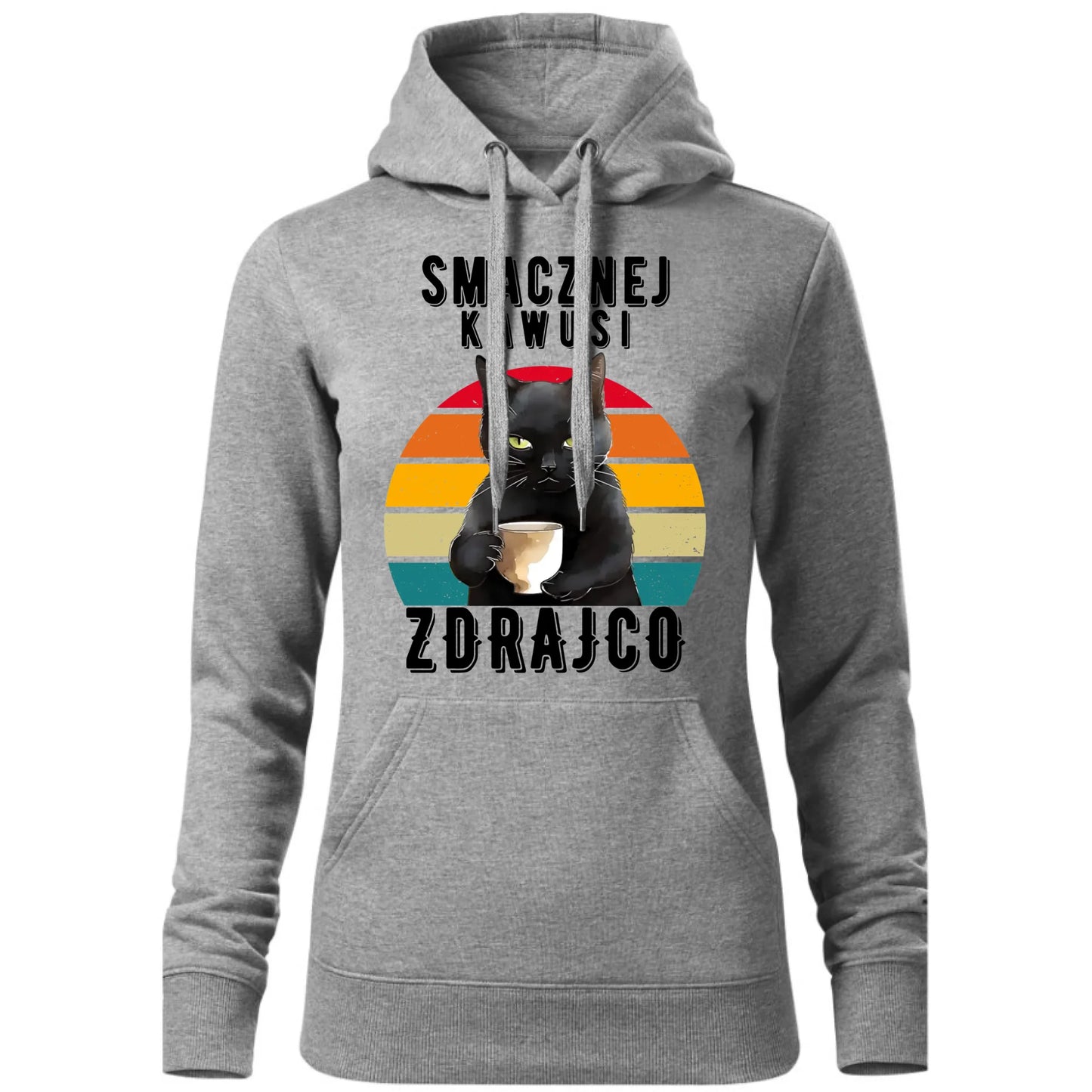 Bluza damska z kapturem na odejście z pracy - Smacznej kawusi zdrajco OP03 - StoryCups.pl