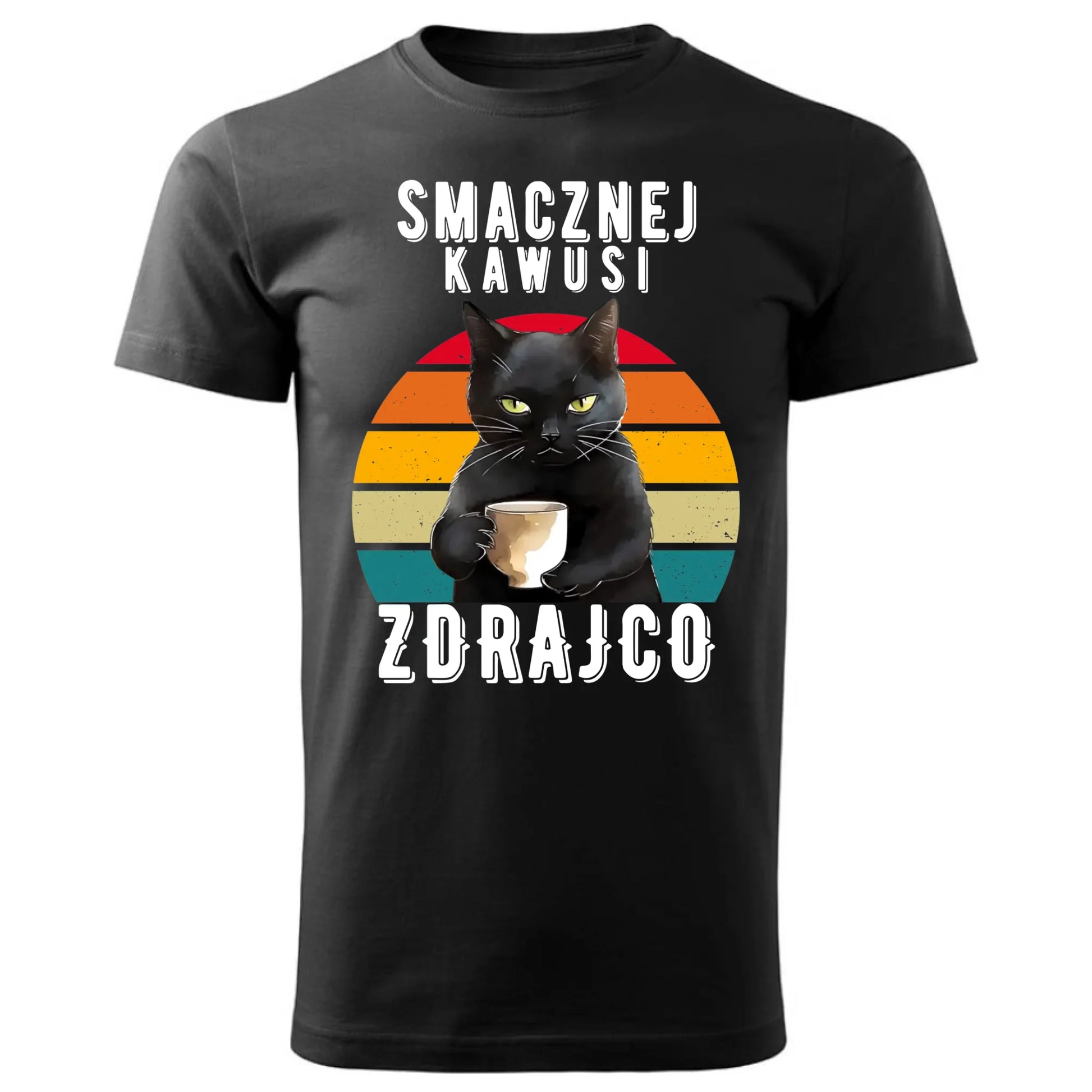 Koszulka męska na odejście z pracy - Smacznej kawusi zdrajco OP03 - StoryCups.pl
