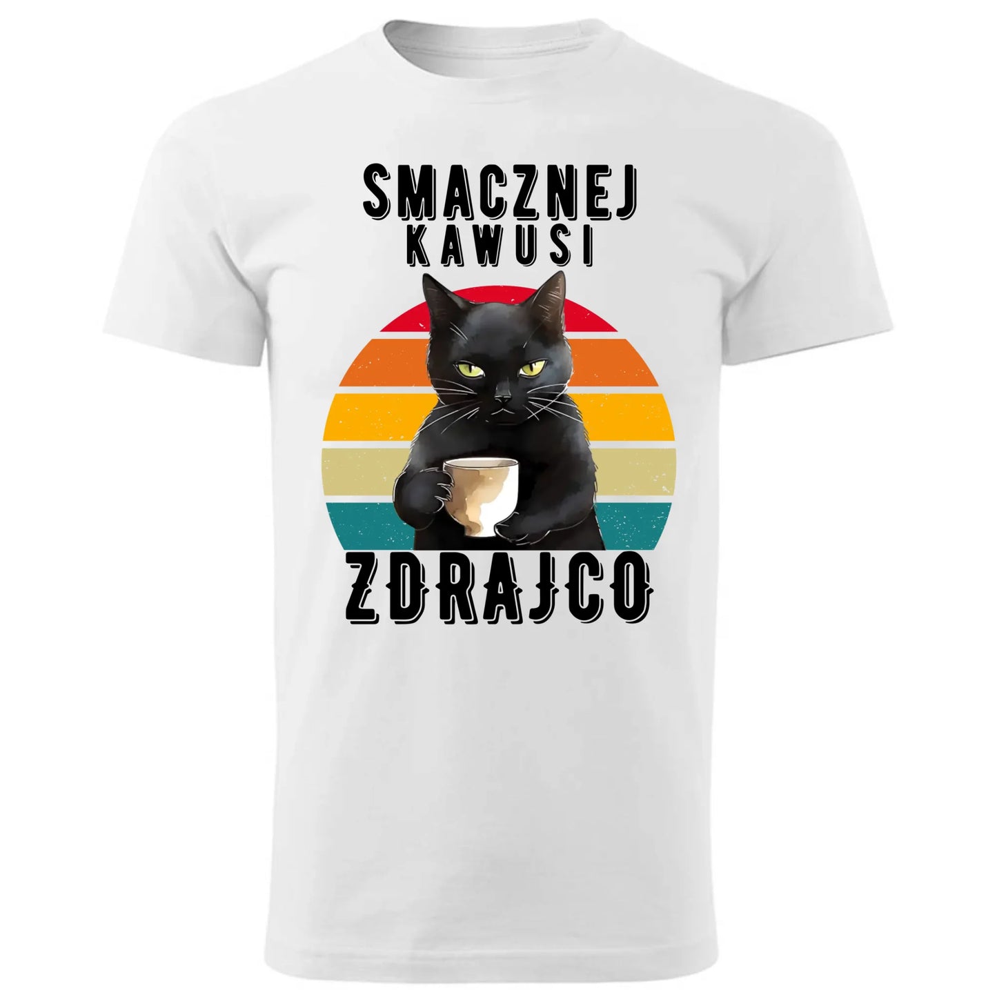Koszulka męska na odejście z pracy - Smacznej kawusi zdrajco OP03 - StoryCups.pl