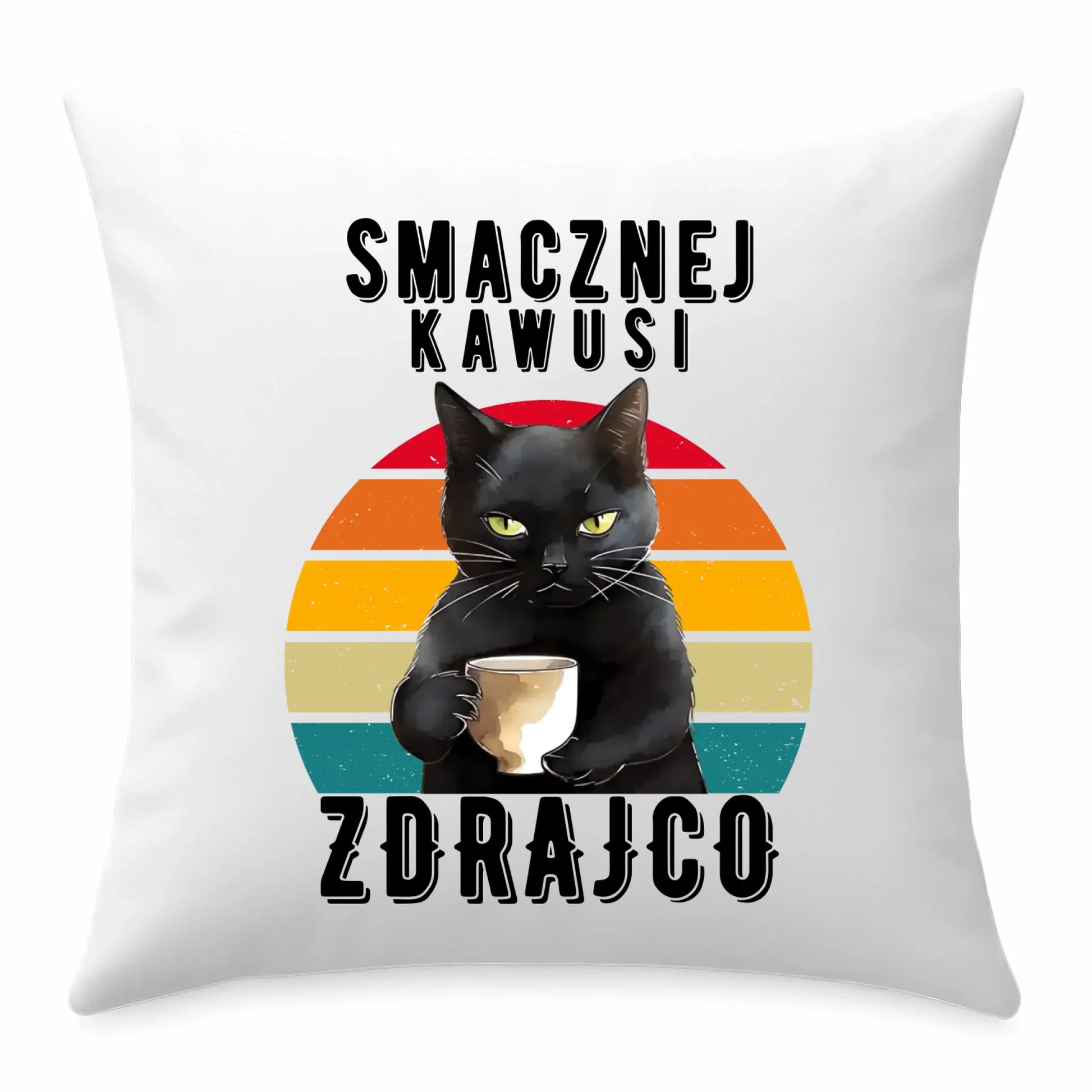 Poduszka na odejście z pracy - Smacznej kawusi zdrajco OP03 - StoryCups.pl