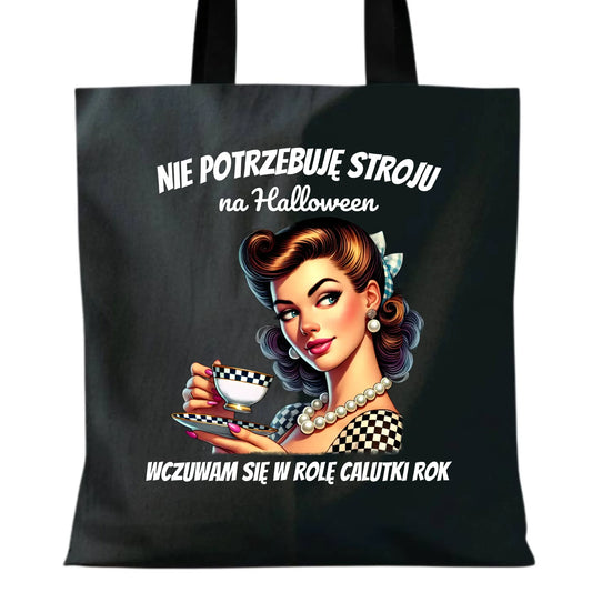 Torba retro pin-up girl – Nie potrzebuję stroju na Halloween HL29