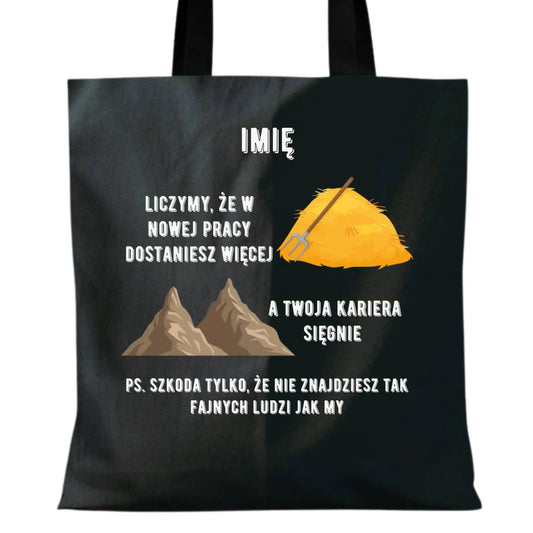 Torba na odejście z pracy - Nie znajdziesz tak fajnych ludzi jak my - personalizowana OP04 - StoryCups.pl