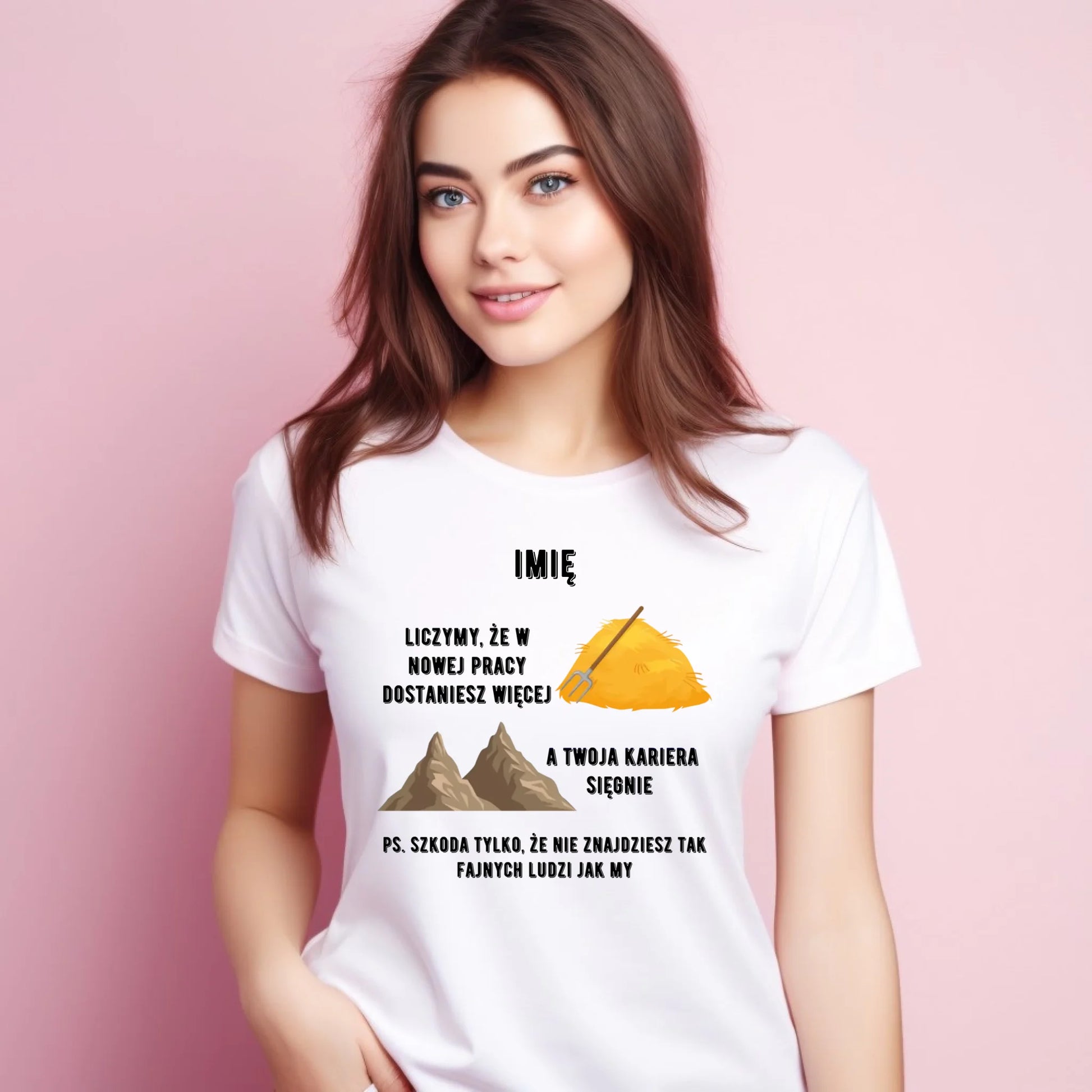 Koszulka damska na odejście z pracy - Nie znajdziesz tak fajnych ludzi jak my - personalizowana OP04 - StoryCups.pl