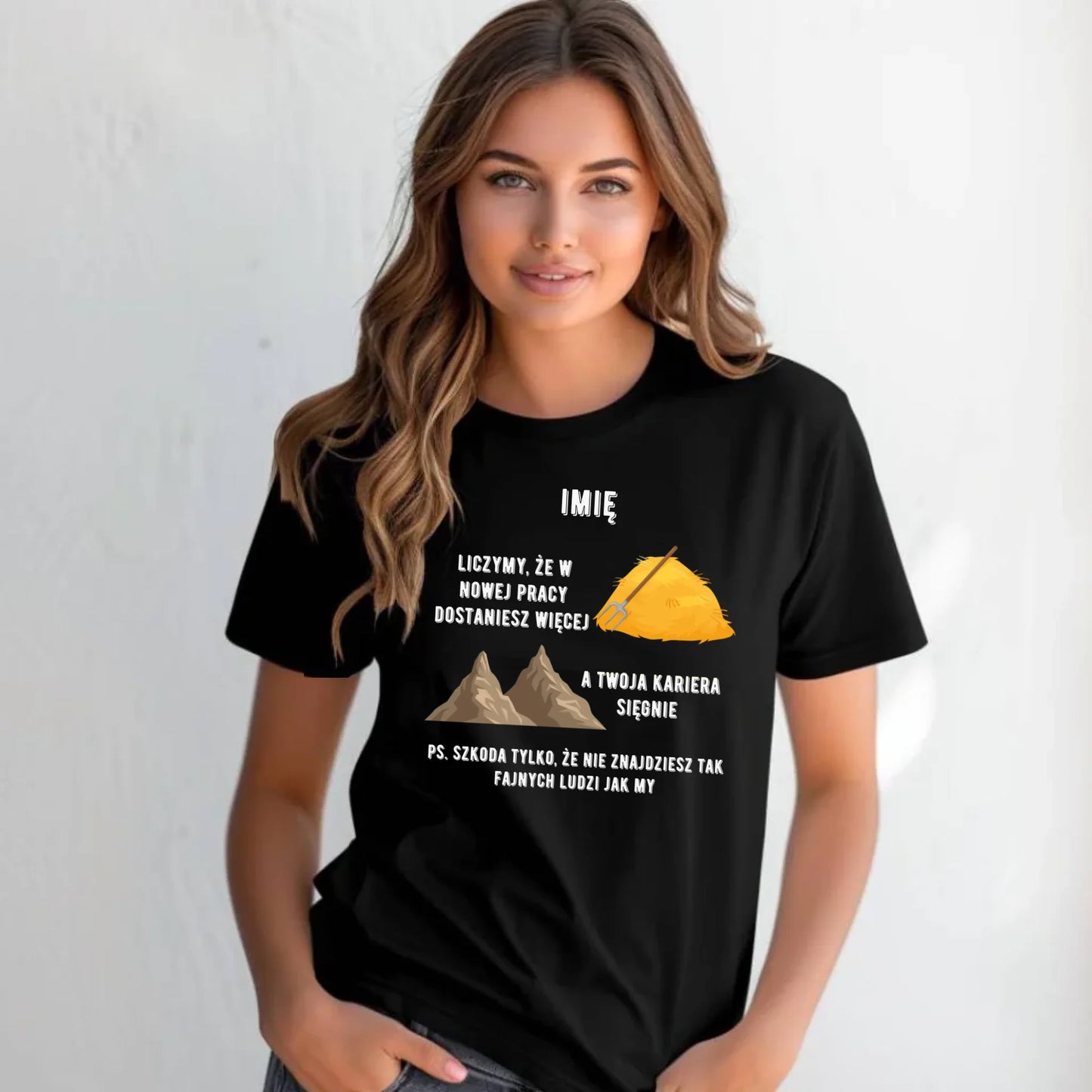 Koszulka damska na odejście z pracy - Nie znajdziesz tak fajnych ludzi jak my - personalizowana OP04 - StoryCups.pl