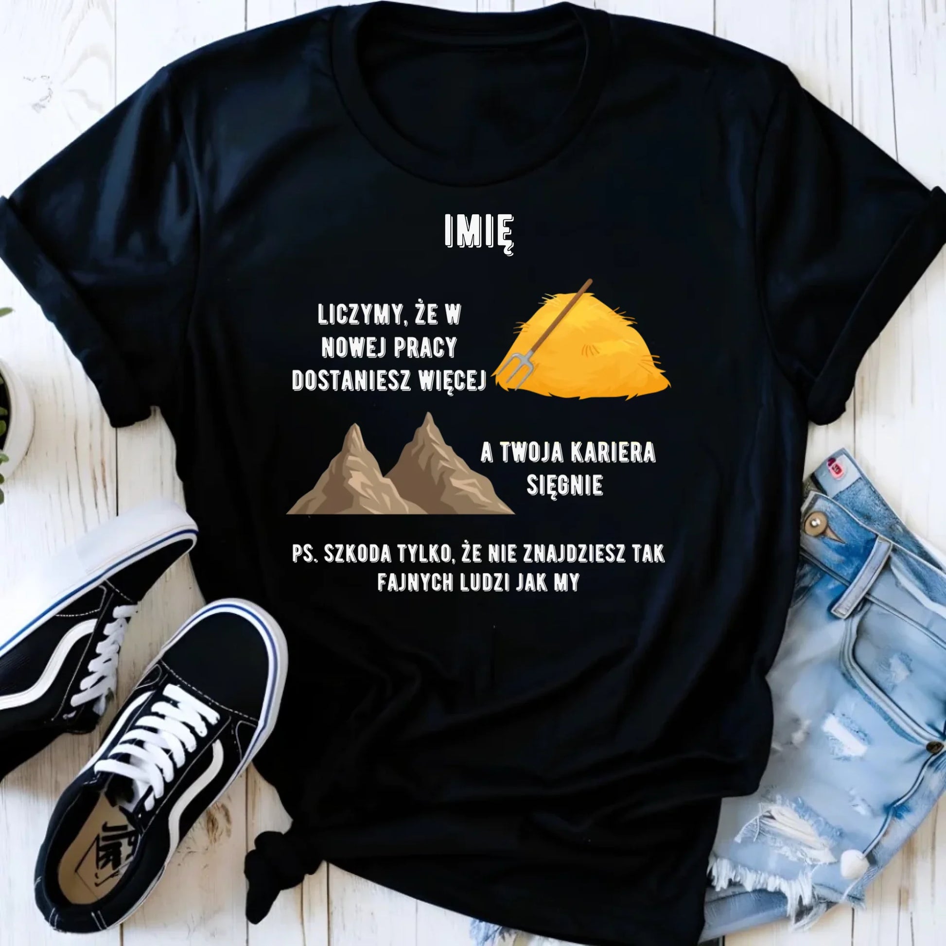 Koszulka damska na odejście z pracy - Nie znajdziesz tak fajnych ludzi jak my - personalizowana OP04 - StoryCups.pl