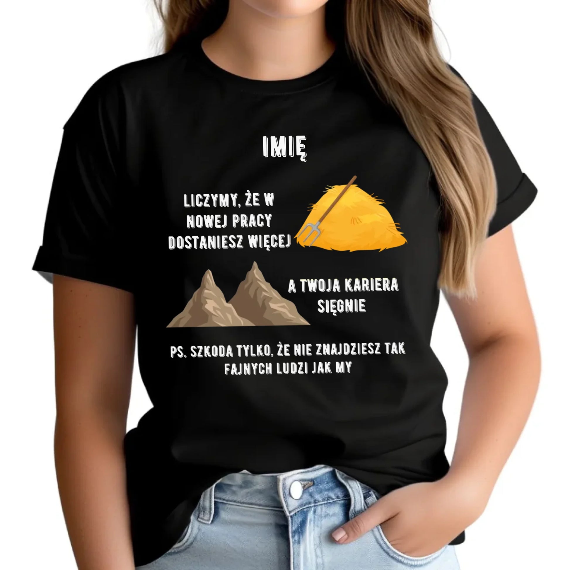 Koszulka damska na odejście z pracy - Nie znajdziesz tak fajnych ludzi jak my - personalizowana OP04 - StoryCups.pl