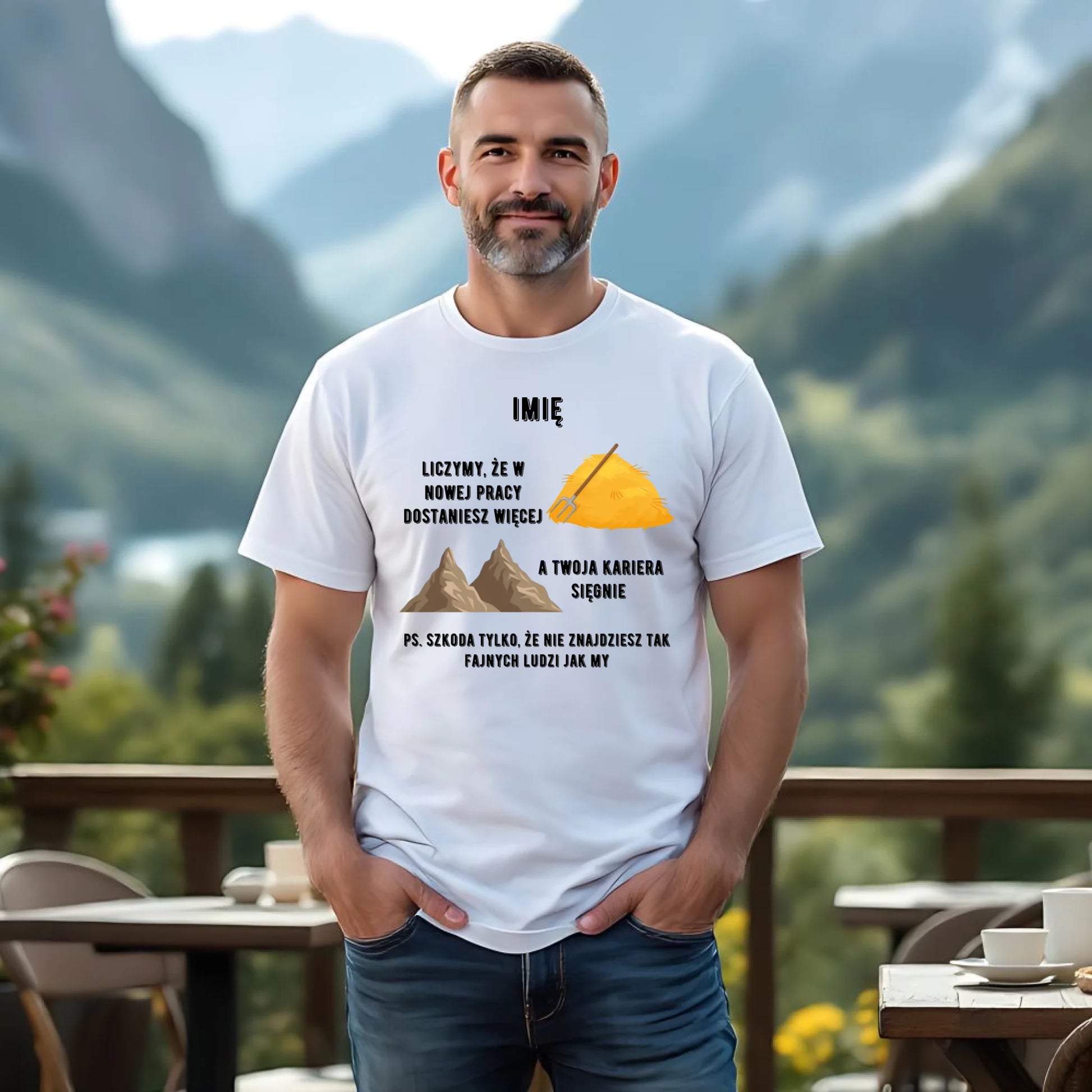 Koszulka męska na odejście z pracy - Nie znajdziesz tak fajnych ludzi jak my - personalizowana OP04 - StoryCups.pl