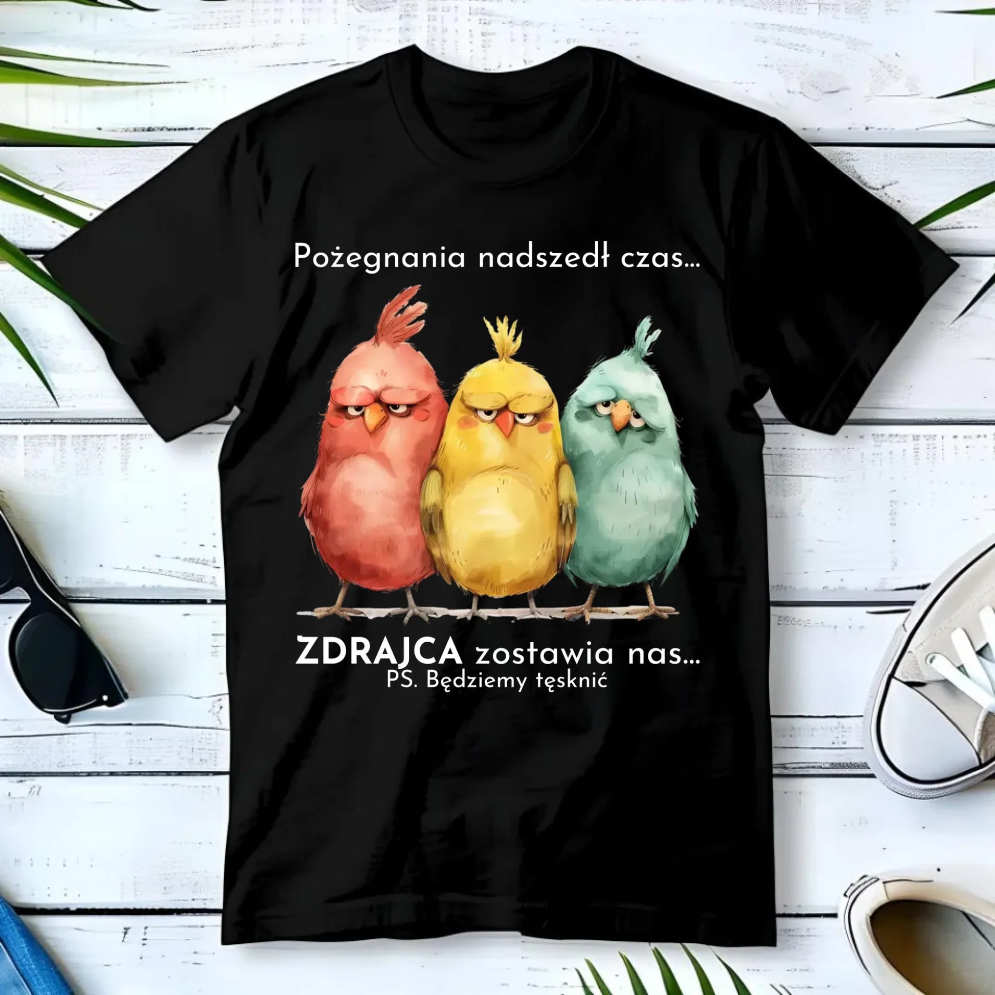 Koszulka męska na odejście z pracy - Pożegnania nadszedł czas OP05 - StoryCups.pl