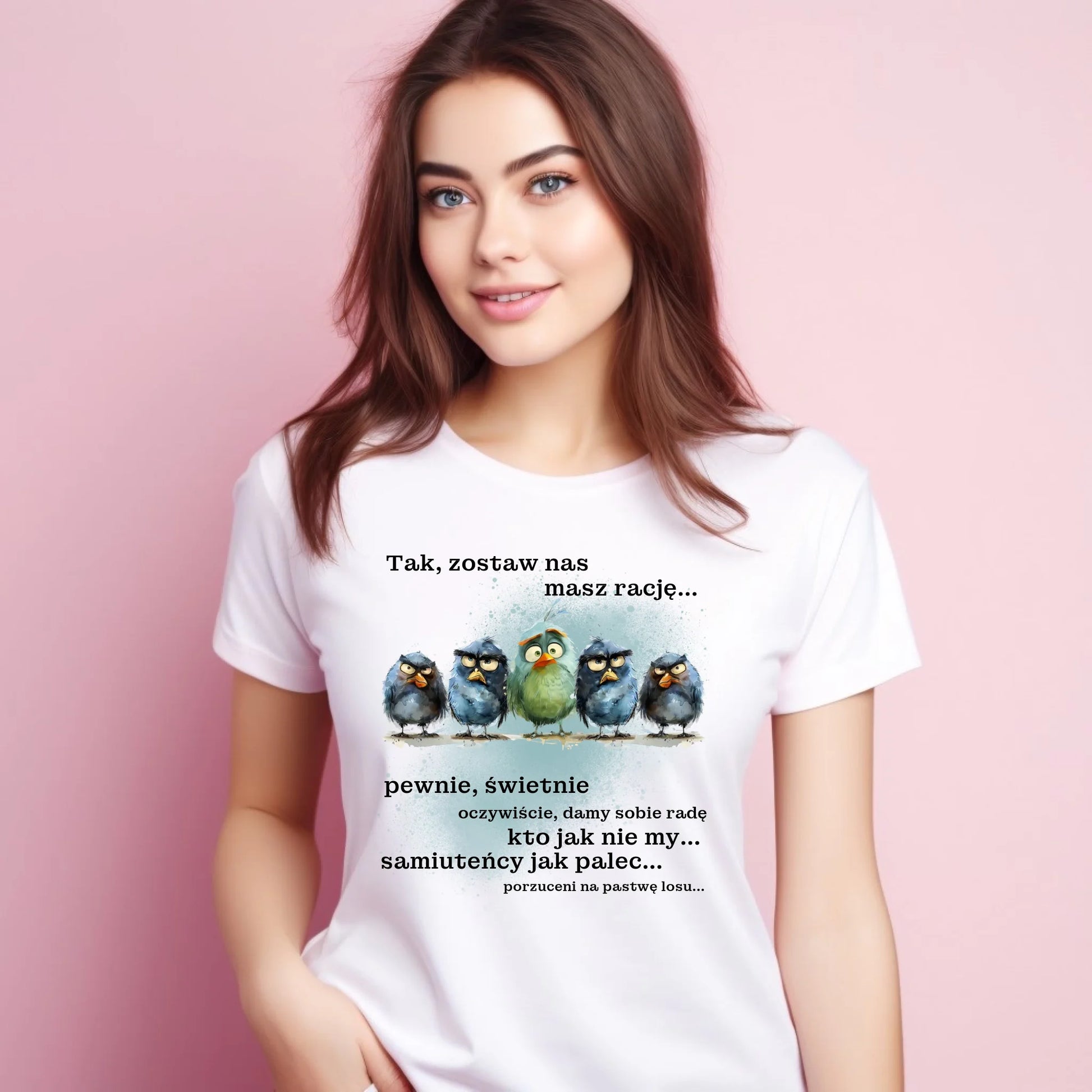 Koszulka damska na odejście z pracy - Tak, zostaw nas OP06 - StoryCups.pl