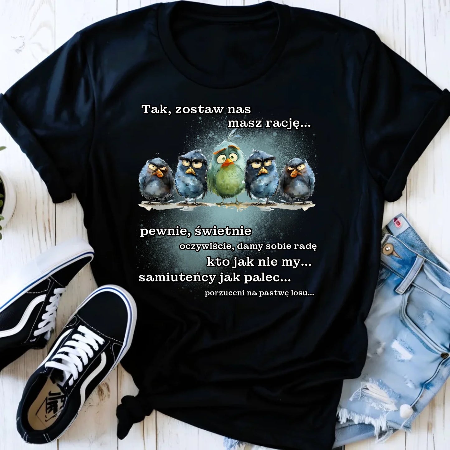 Koszulka damska na odejście z pracy - Tak, zostaw nas OP06 - StoryCups.pl