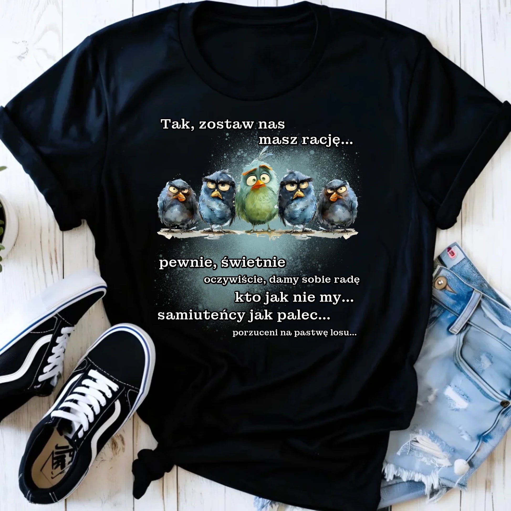 Koszulka damska na odejście z pracy - Tak, zostaw nas OP06 - StoryCups.pl