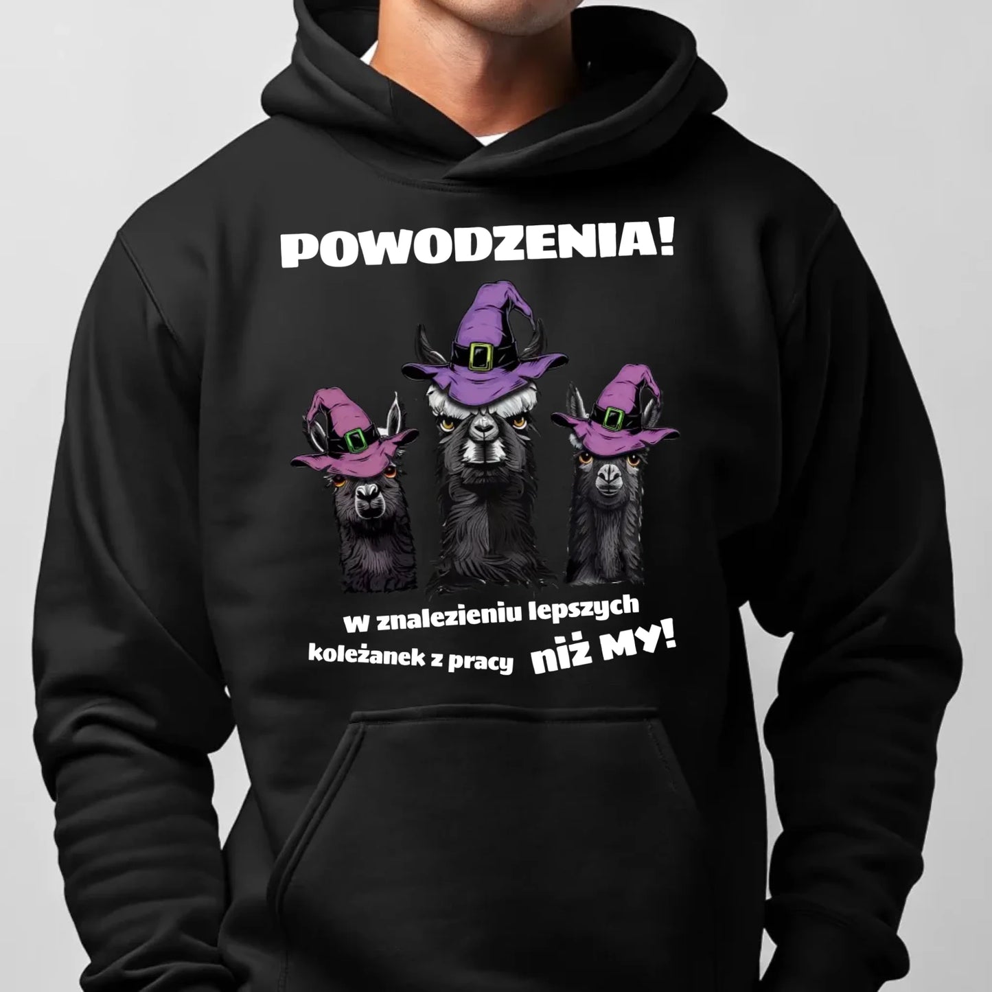 Bluza męska z kapturem na odejście z pracy - Powodzenia w znalezieniu lepszych koleżanek OP07 - StoryCups.pl