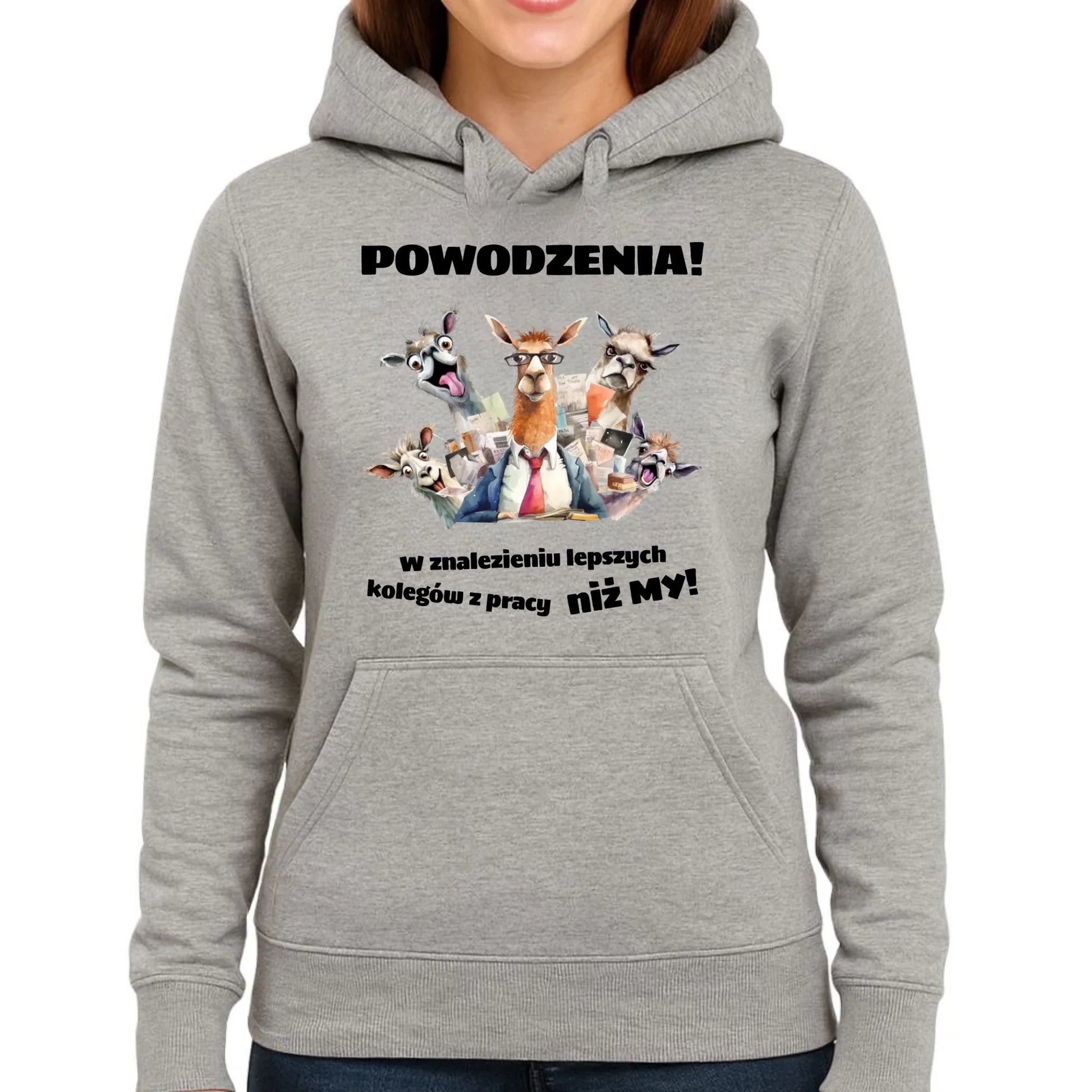 Bluza damska z kapturem na odejście z pracy - Powodzenia w znalezieniu lepszych kolegów OP08 - StoryCups.pl