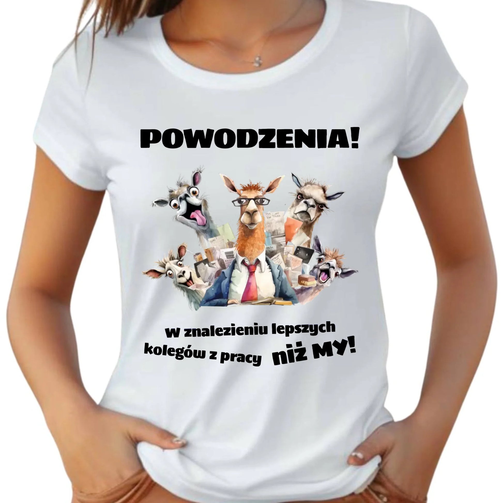 Koszulka damska na odejście z pracy - Powodzenia w znalezieniu lepszych kolegów OP08 - StoryCups.pl