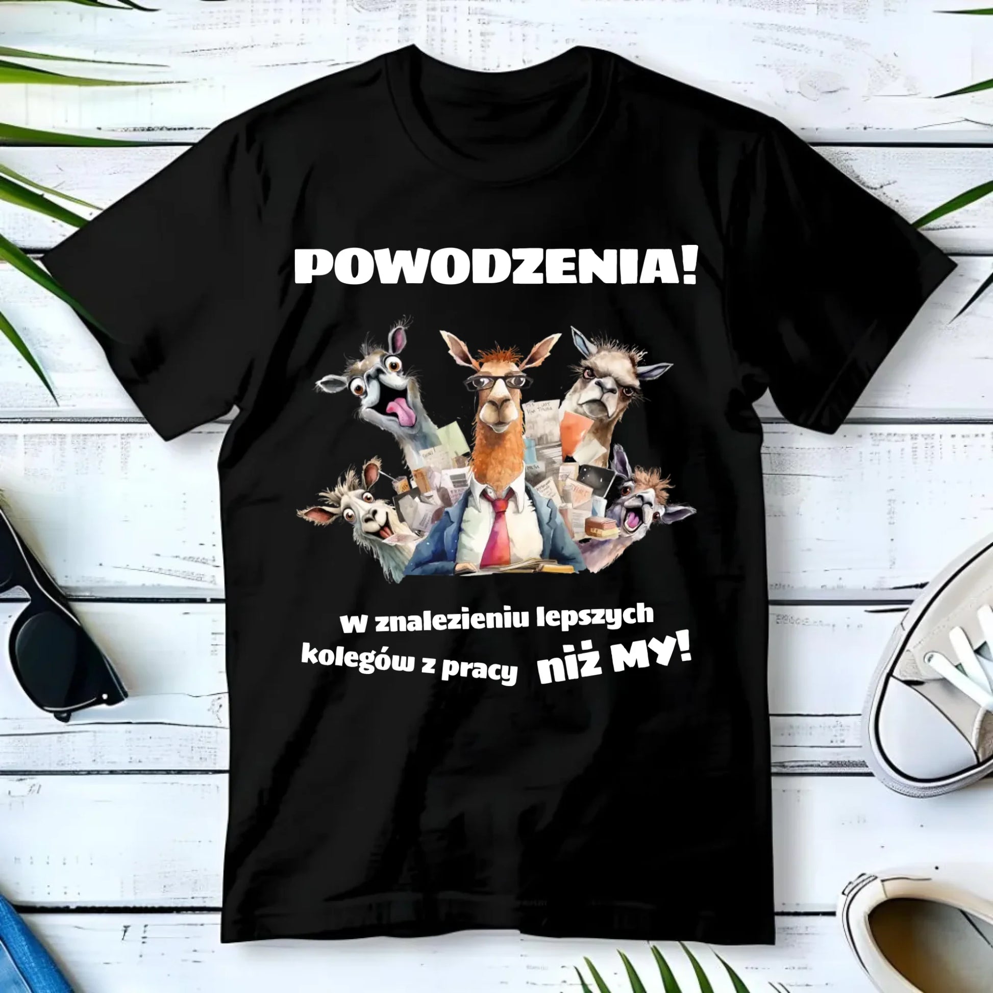 Koszulka męska na odejście z pracy - Powodzenia w znalezieniu lepszych kolegów OP08 - StoryCups.pl