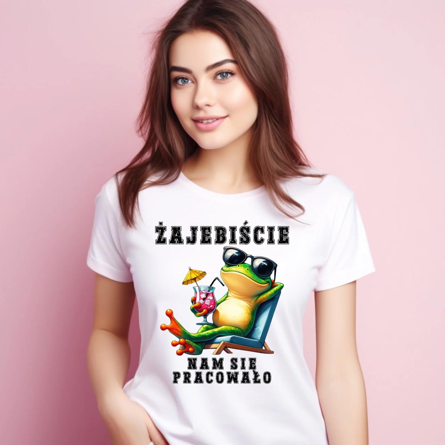 Koszulka damska na odejście z pracy - Żajebiście nam się pracowało OP09 - StoryCups.pl