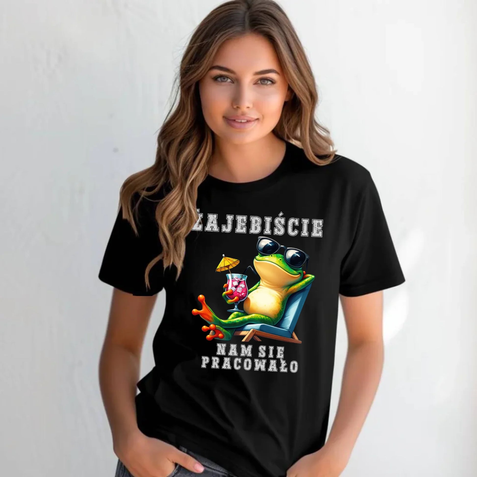 Koszulka damska na odejście z pracy - Żajebiście nam się pracowało OP09 - StoryCups.pl