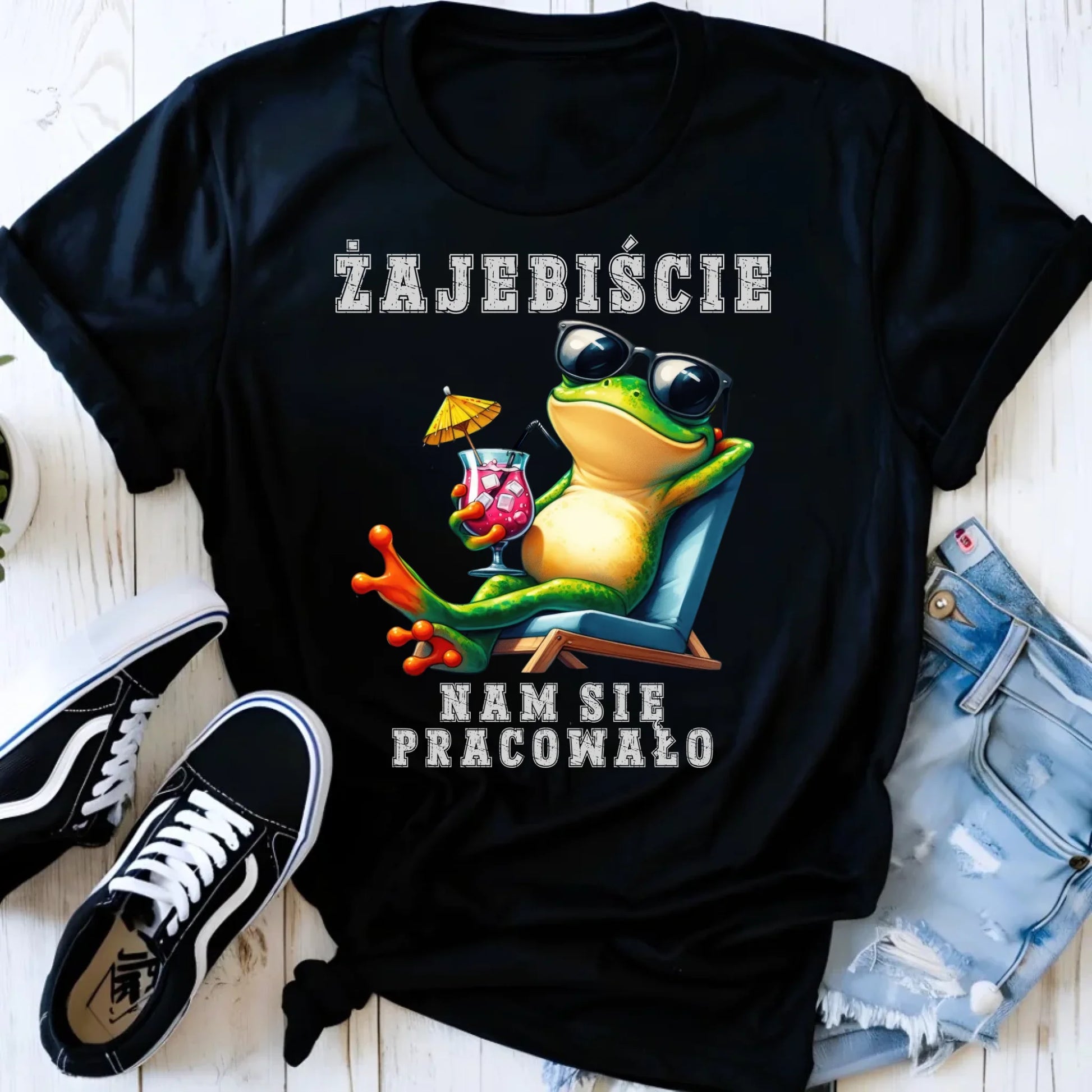 Koszulka damska na odejście z pracy - Żajebiście nam się pracowało OP09 - StoryCups.pl