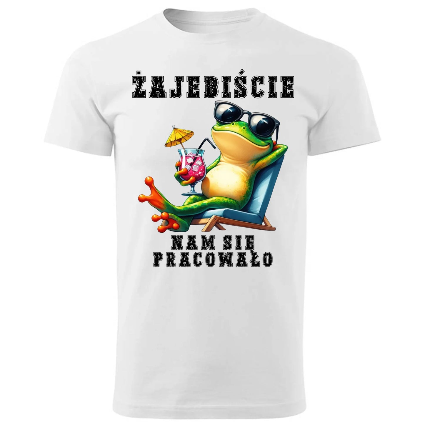 Koszulka męska na odejście z pracy - Żajebiście nam się pracowało OP09 - StoryCups.pl