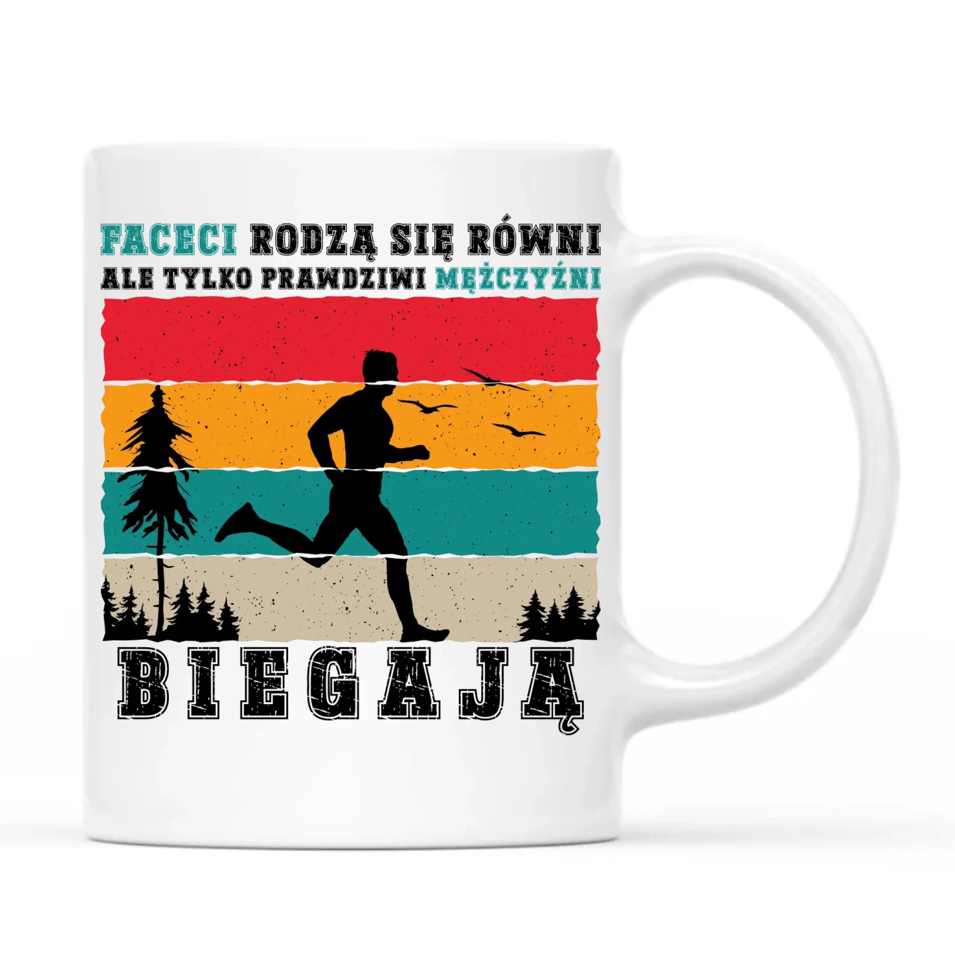 Kubek dla biegacza - Prawdziwi mężczyźni biegają HB02 - StoryCups.pl