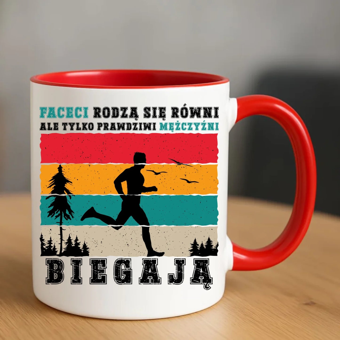 Kubek dla biegacza - Prawdziwi mężczyźni biegają HB02 - StoryCups.pl