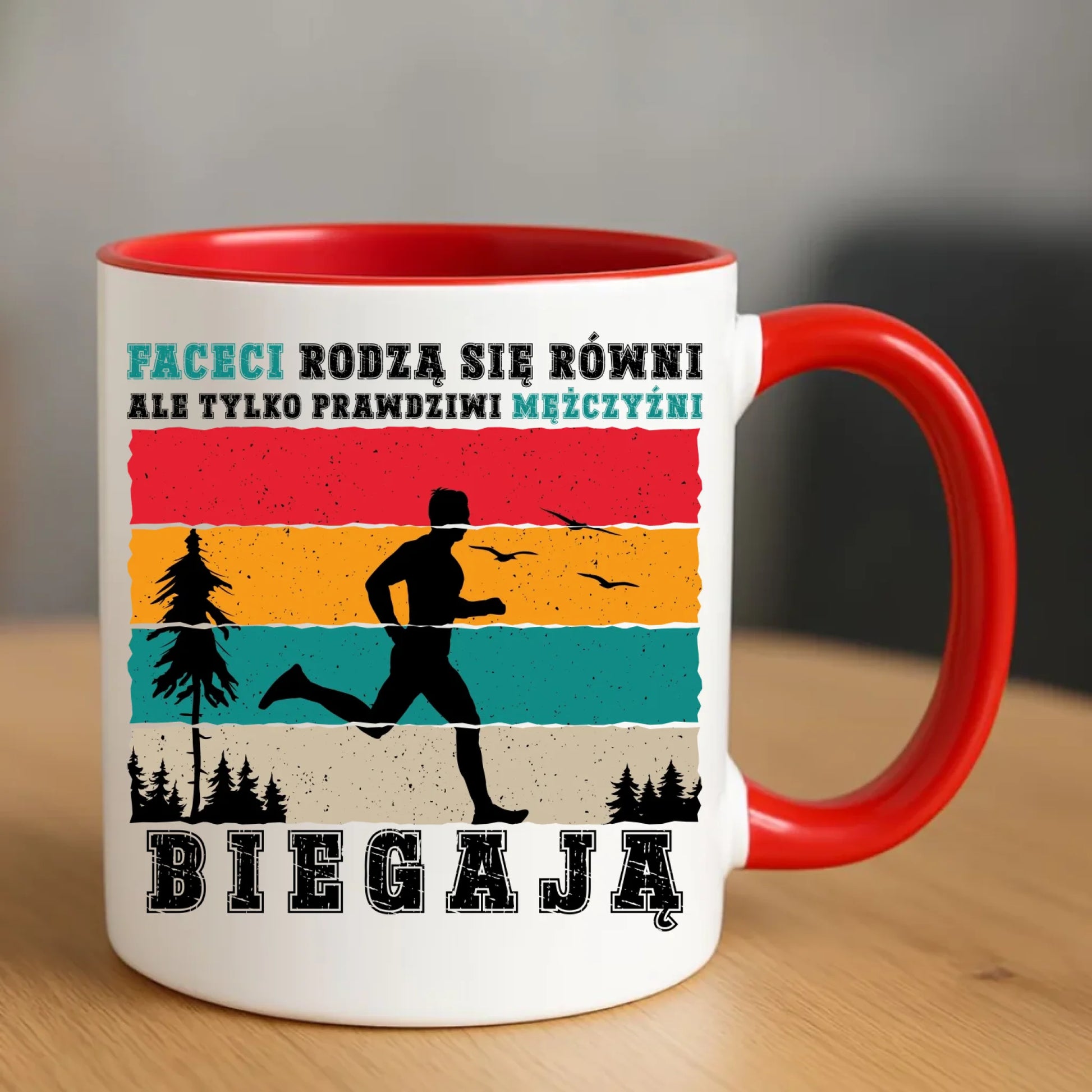 Kubek dla biegacza - Prawdziwi mężczyźni biegają HB02 - StoryCups.pl