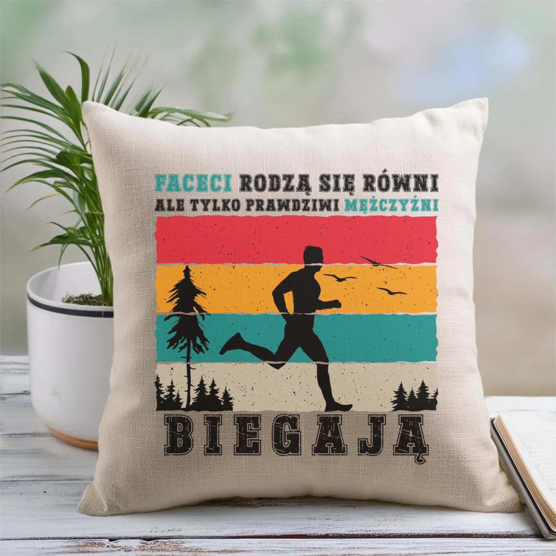 Poduszka dla biegacza - Prawdziwi mężczyźni biegają HB02 - StoryCups.pl