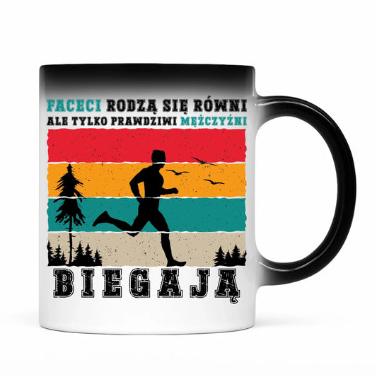 Kubek magiczny dla biegacza - Prawdziwi mężczyźni biegają HB02