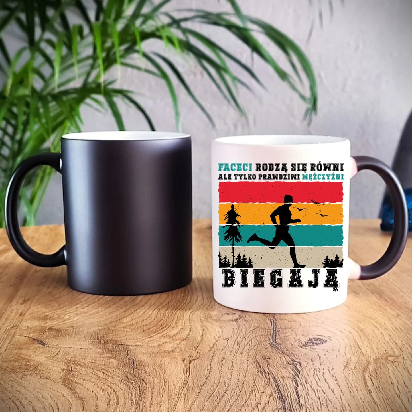 Kubek magiczny dla biegacza - Prawdziwi mężczyźni biegają HB02