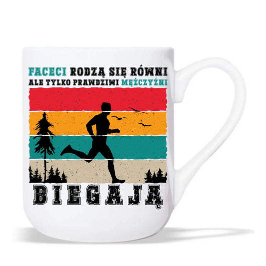 Kubek elegant dla biegacza - Prawdziwi mężczyźni biegają HB02