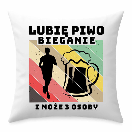 Poduszka dla biegacza - Lubię piwo bieganie HB01 - StoryCups.pl