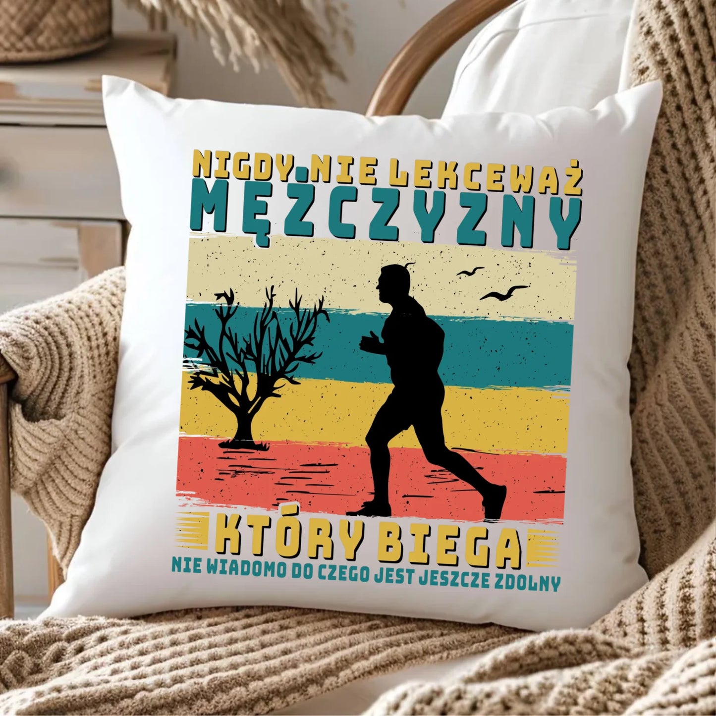 Poduszka dla biegacza - Nigdy nie lekceważ HB03 - StoryCups.pl