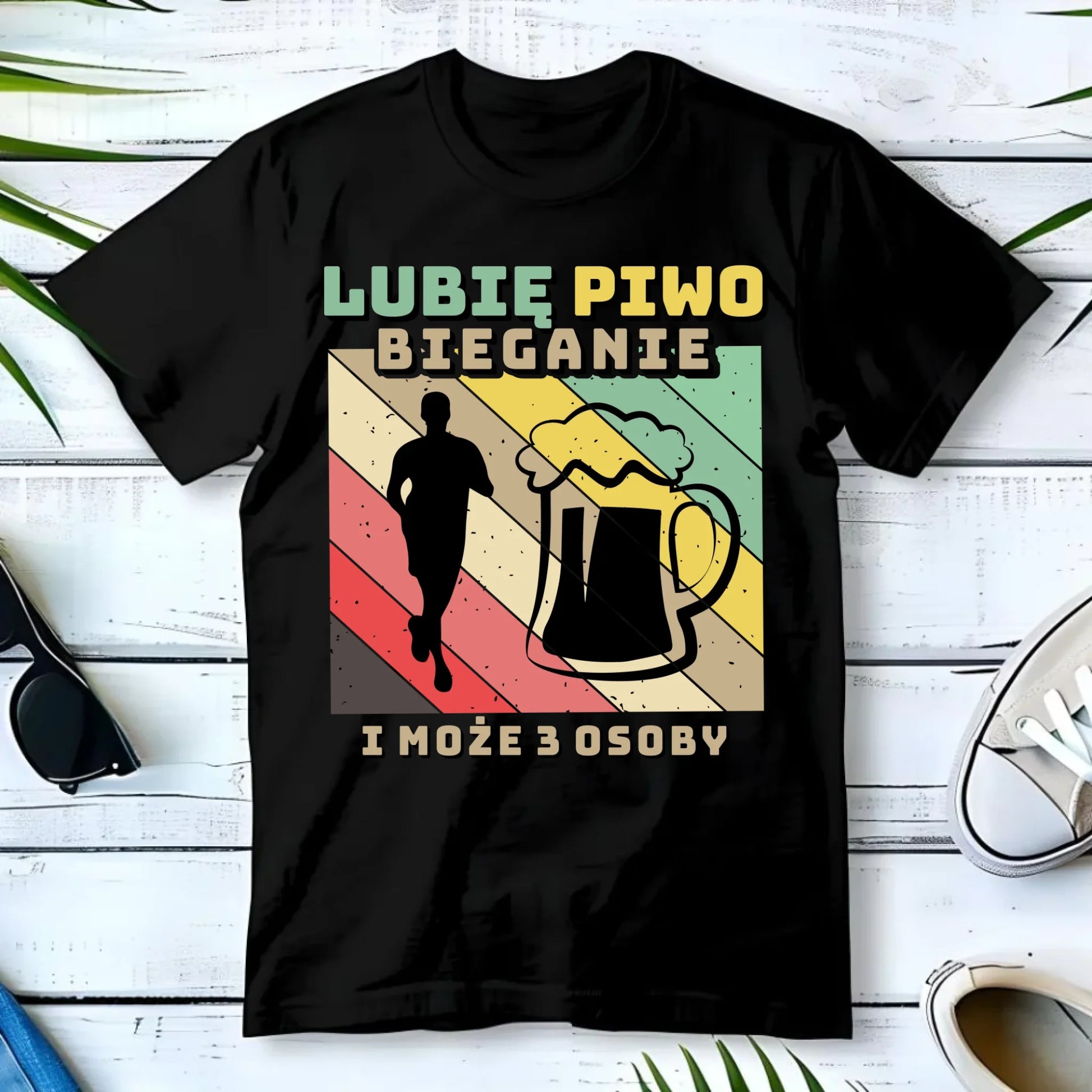 Koszulka męska dla biegacza - Lubię piwo bieganie HB01 - StoryCups.pl