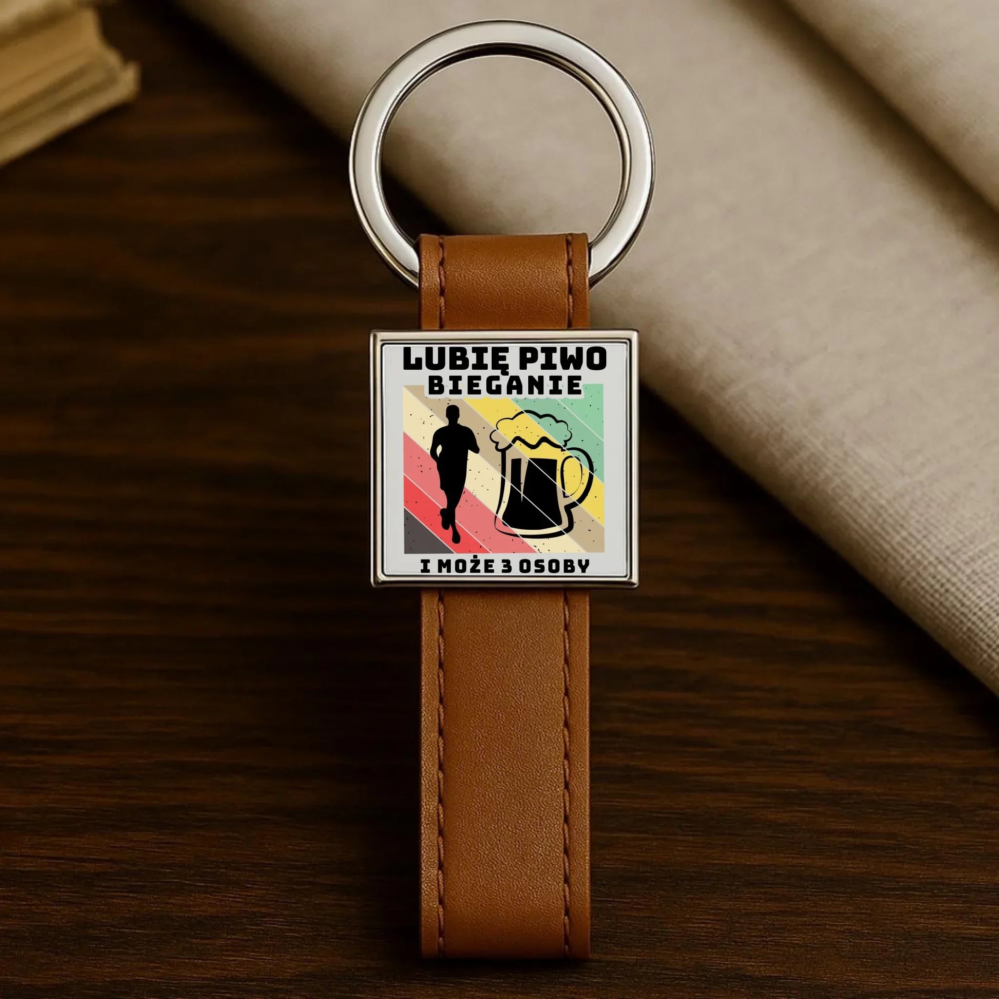 Brelok dla biegacza - Lubię piwo bieganie HB01 - StoryCups.pl