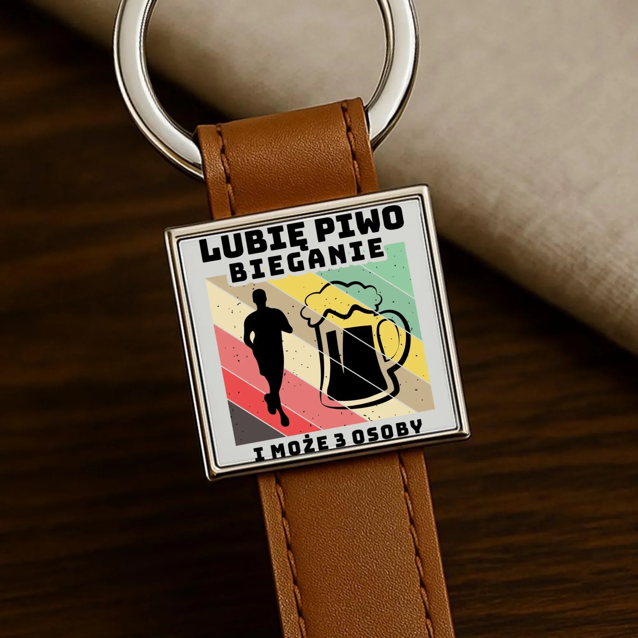 Brelok dla biegacza - Lubię piwo bieganie HB01 - StoryCups.pl