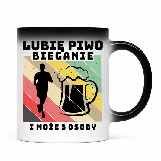 Kubek magiczny dla biegacza - Lubię piwo bieganie HB01 - StoryCups.pl
