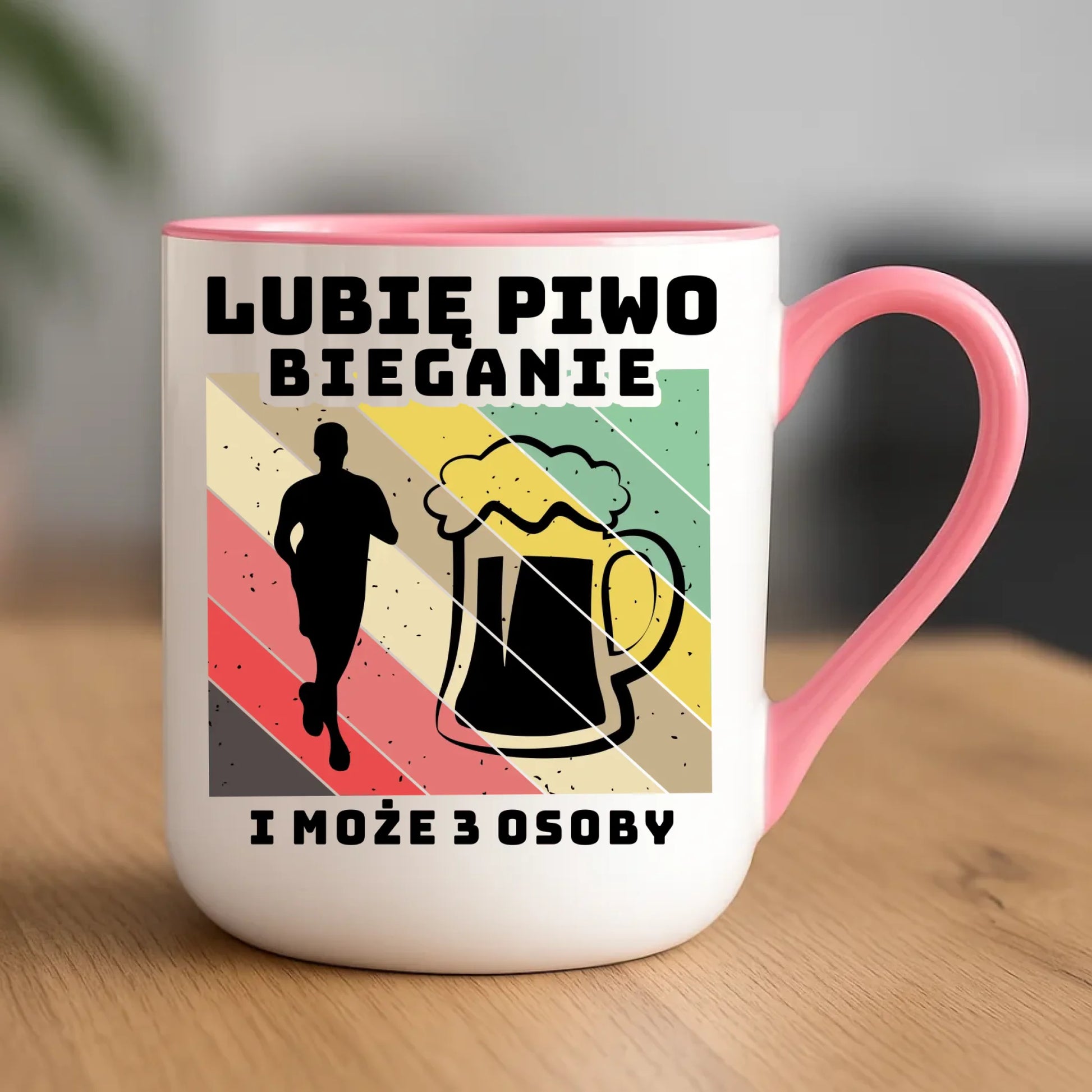Kubek elegant dla biegacza - Lubię piwo bieganie HB01 - StoryCups.pl