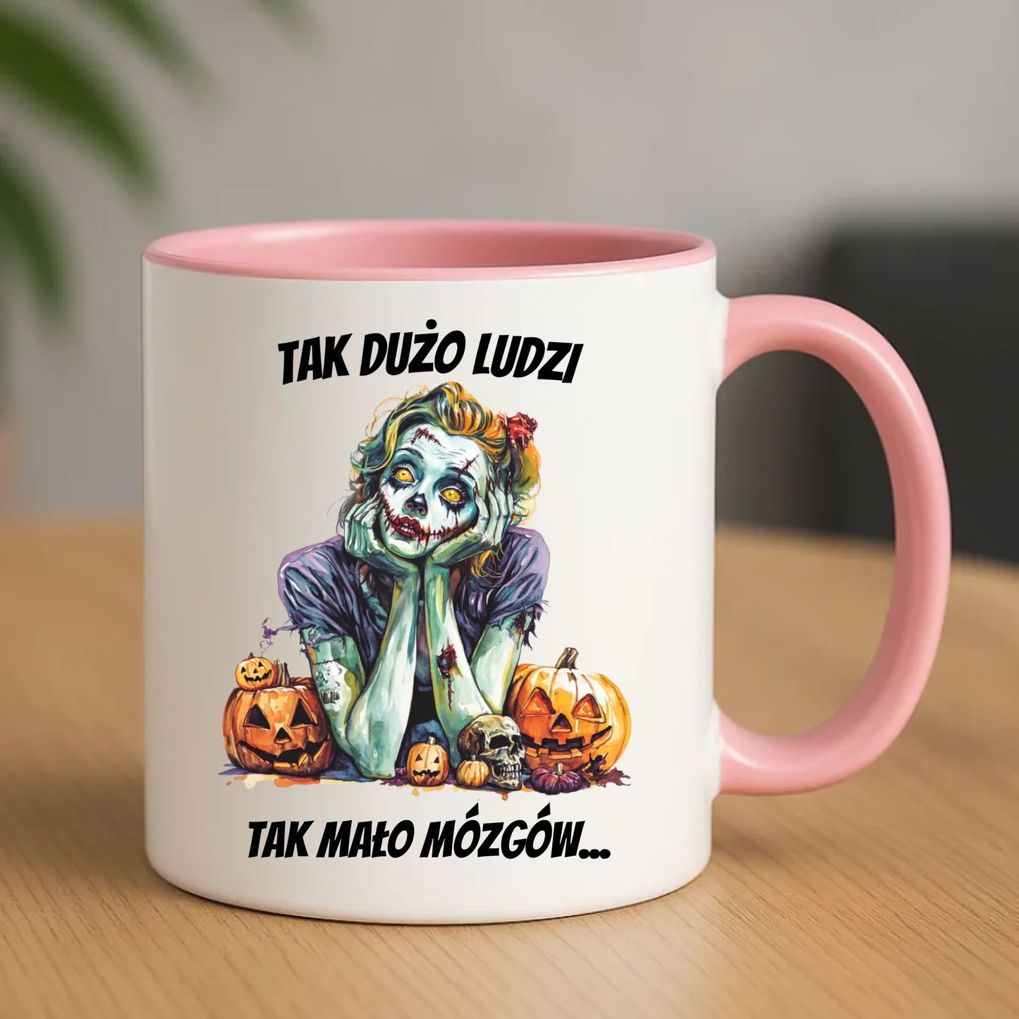 Kubek na Halloween - Zombie - Tak mało mózgów HL31