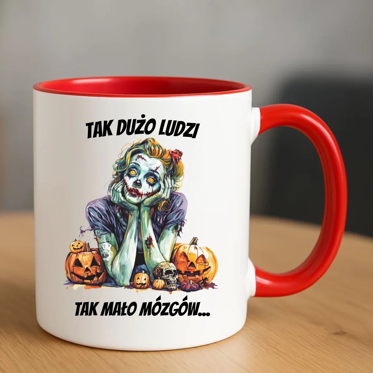 Kubek na Halloween - Zombie - Tak mało mózgów HL31
