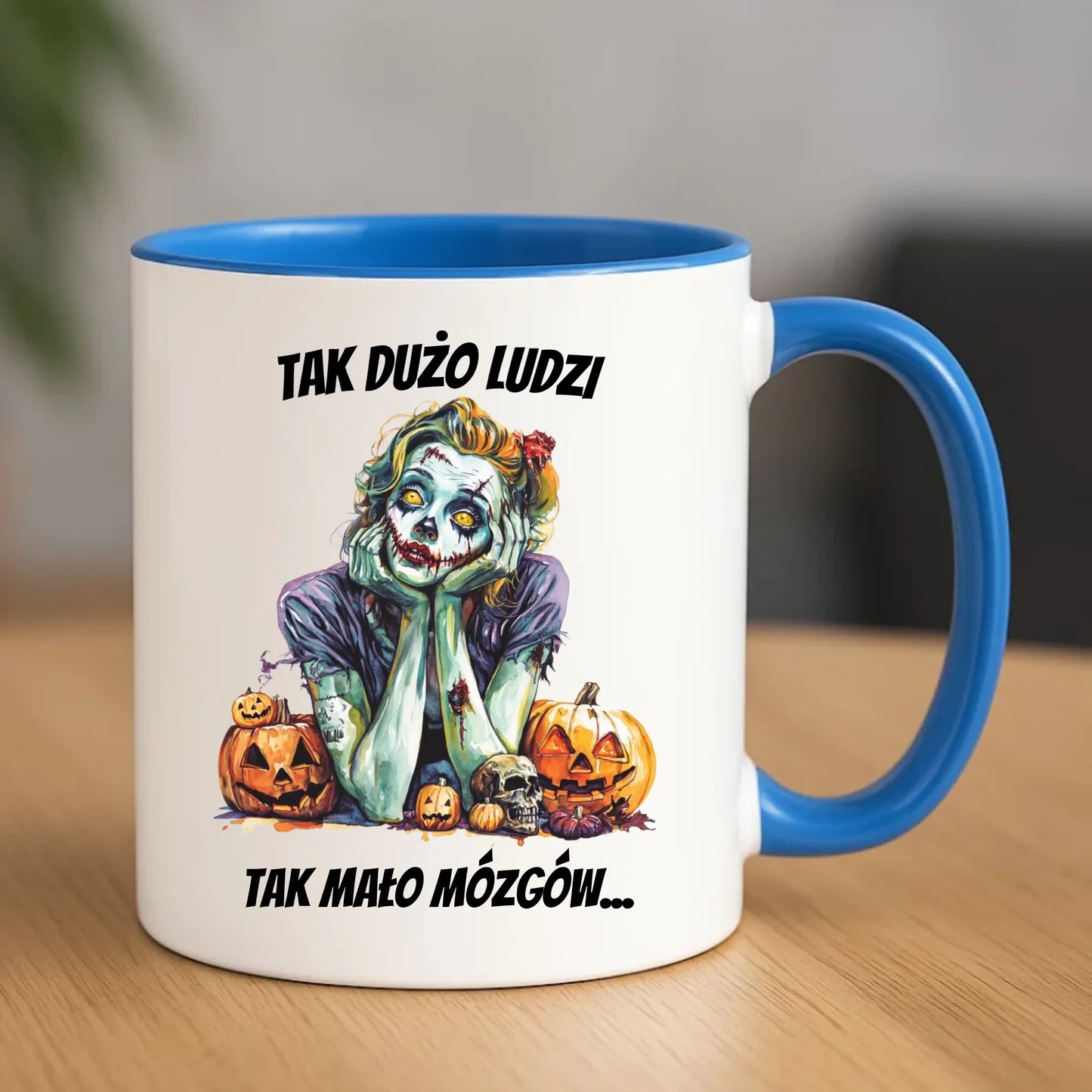 Kubek na Halloween - Zombie - Tak mało mózgów HL31
