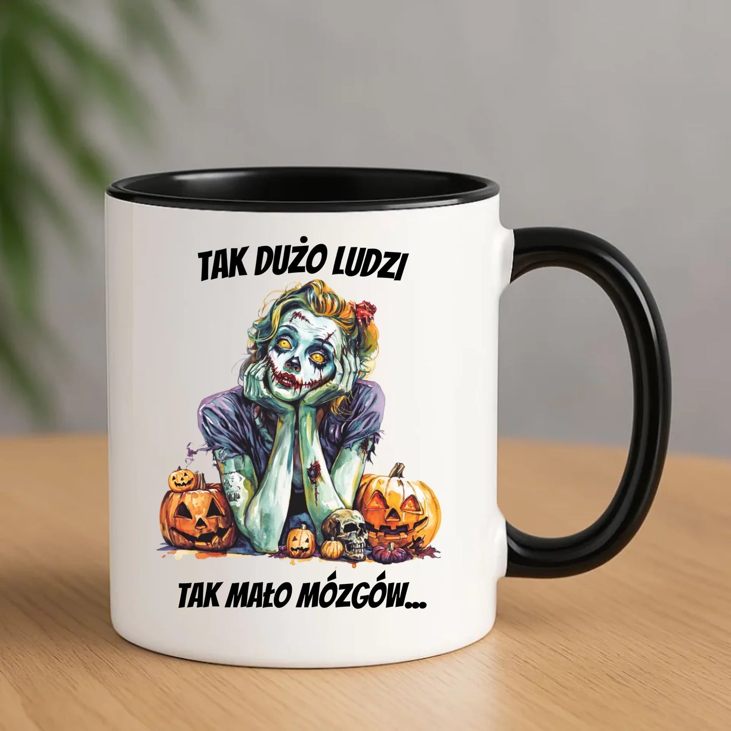 Kubek na Halloween - Zombie - Tak mało mózgów HL31