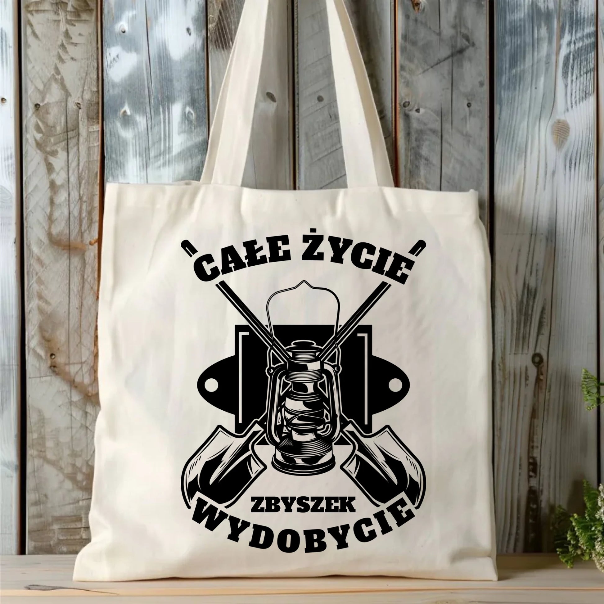 Torba - prezent dla górnika - Całe życie wydobycie - personalizowana G01 - StoryCups.pl