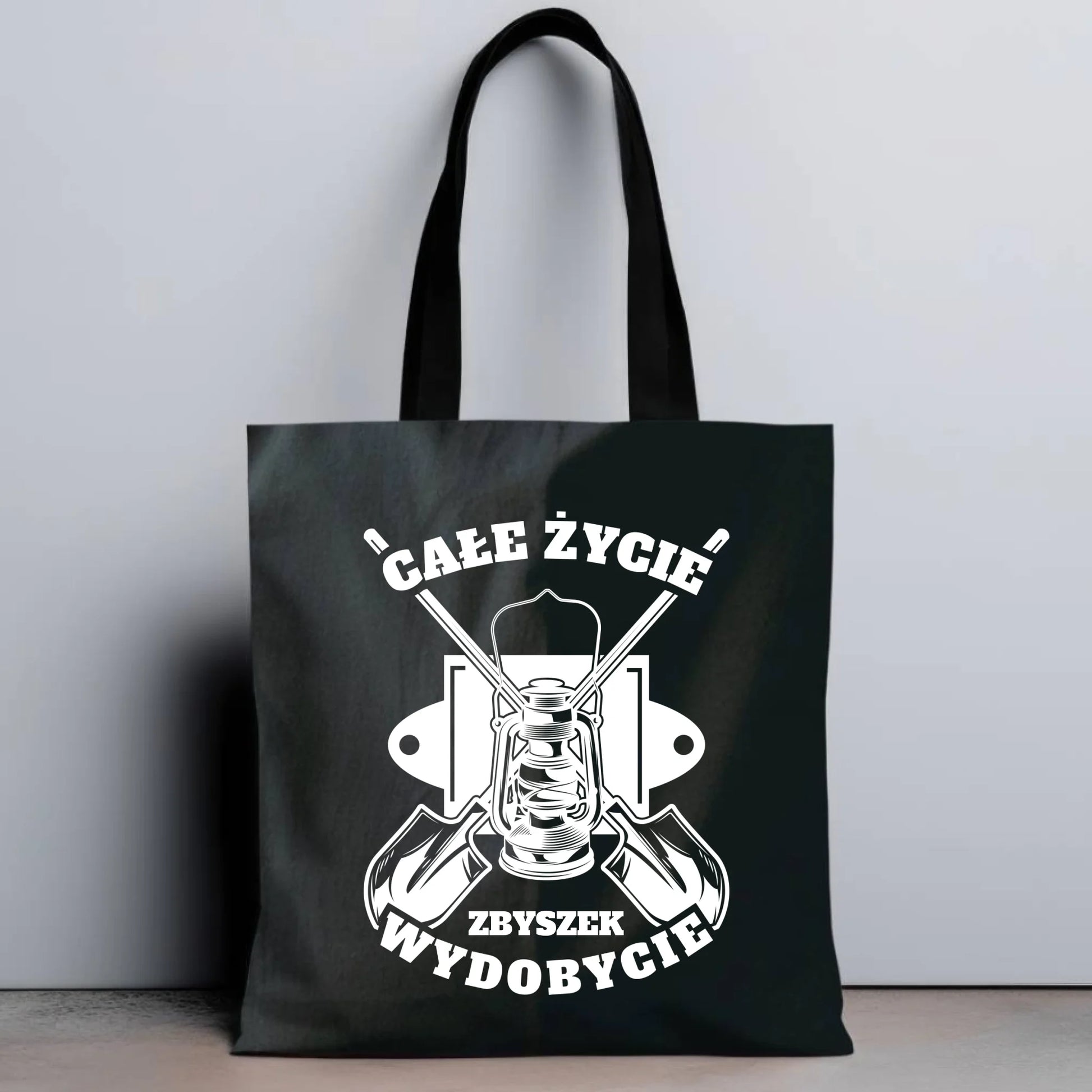 Torba - prezent dla górnika - Całe życie wydobycie - personalizowana G01 - StoryCups.pl